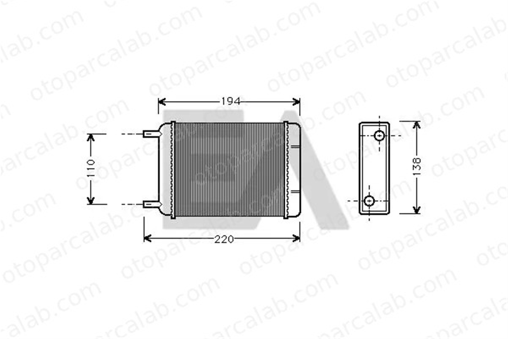 VALEO 881769 Kalorifer Radyatörü AUSTIN MINI II MINI I 881769 37117216
