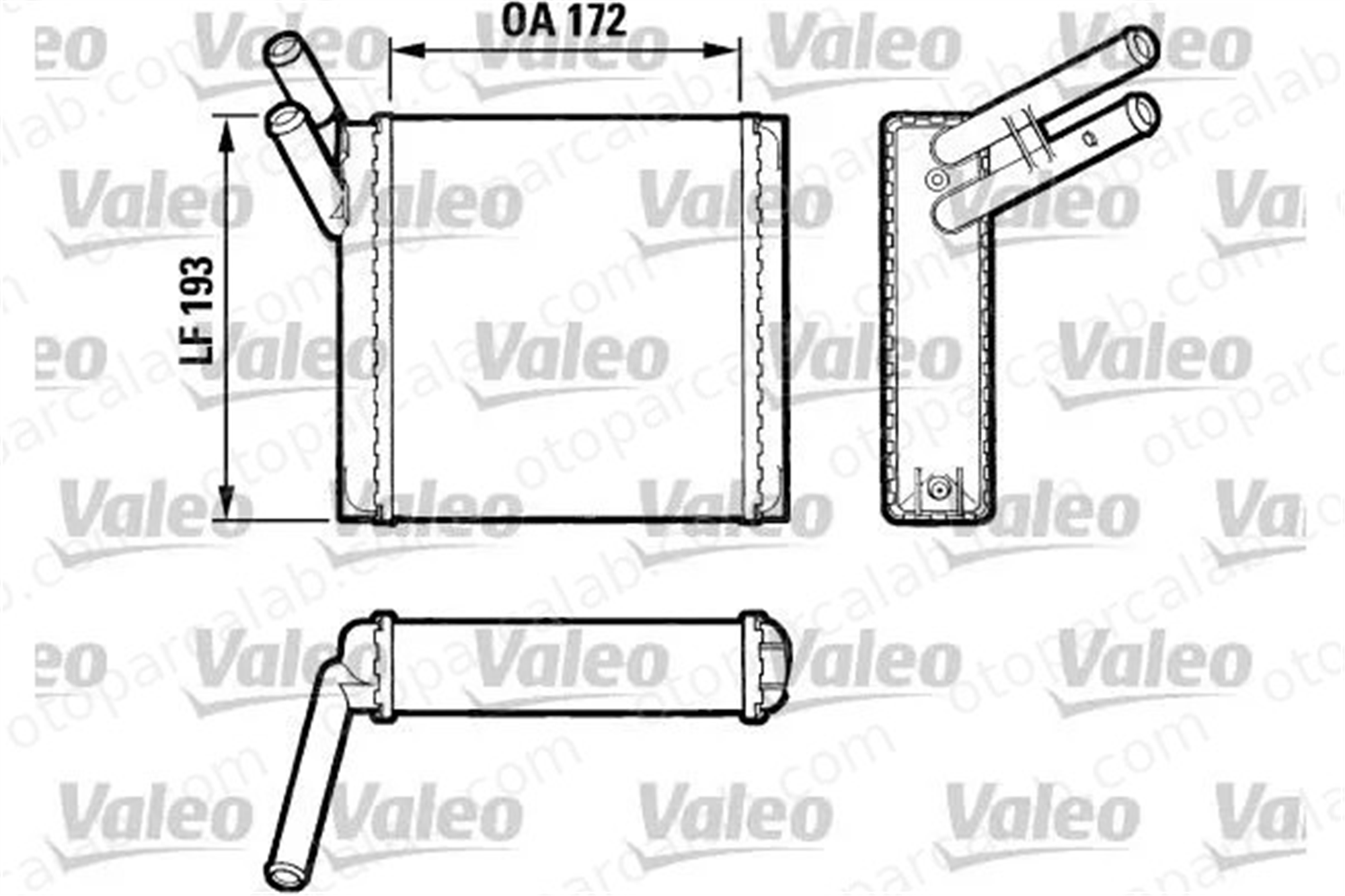 VALEO 883520 Kalorifer Radyatörü CITROËN CX I CX II 75513460
