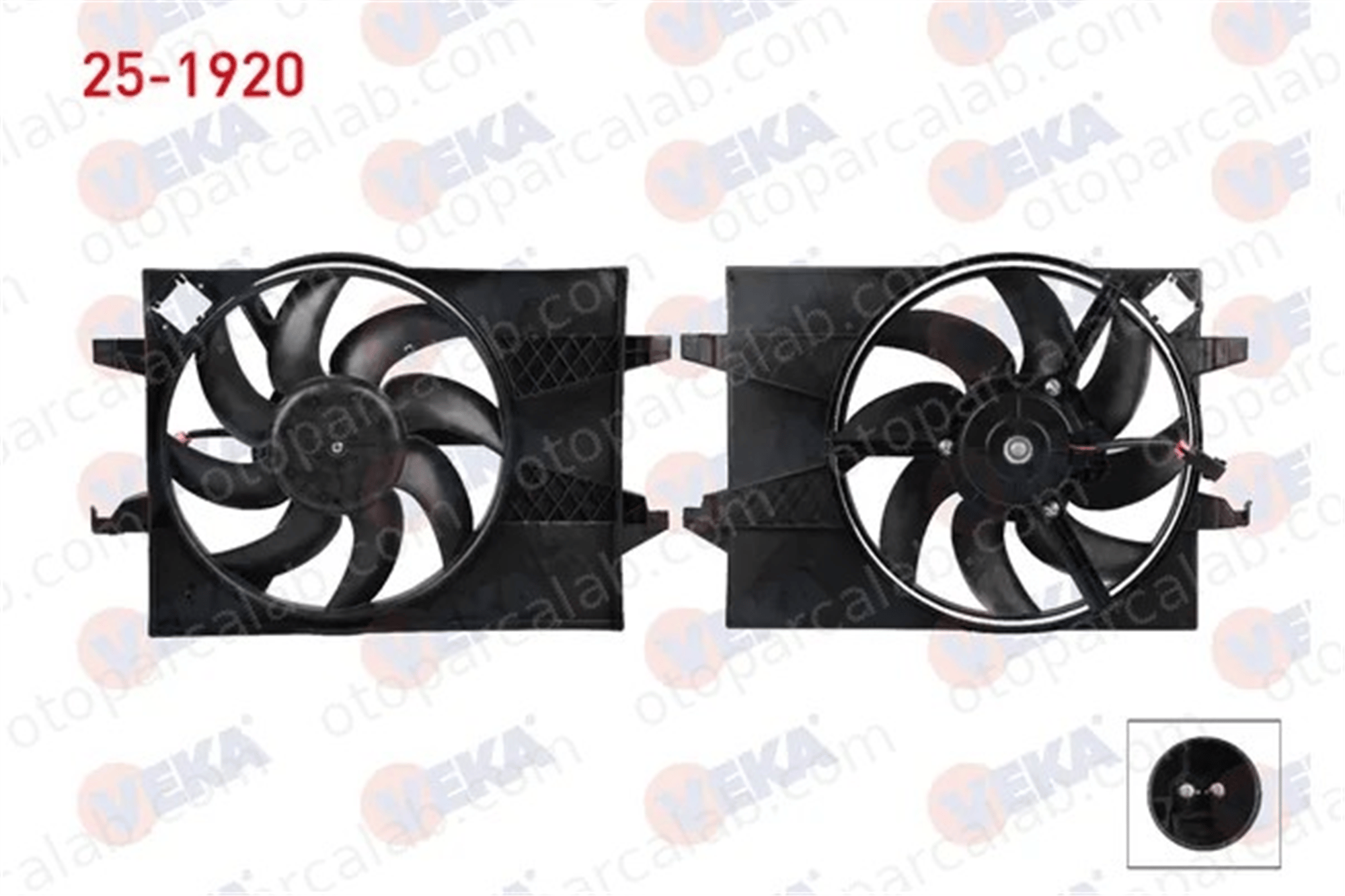 VEKA 25-1920 Radyatör Fan ve Motoru FORD FIESTA V FUSION 1141509 1337583