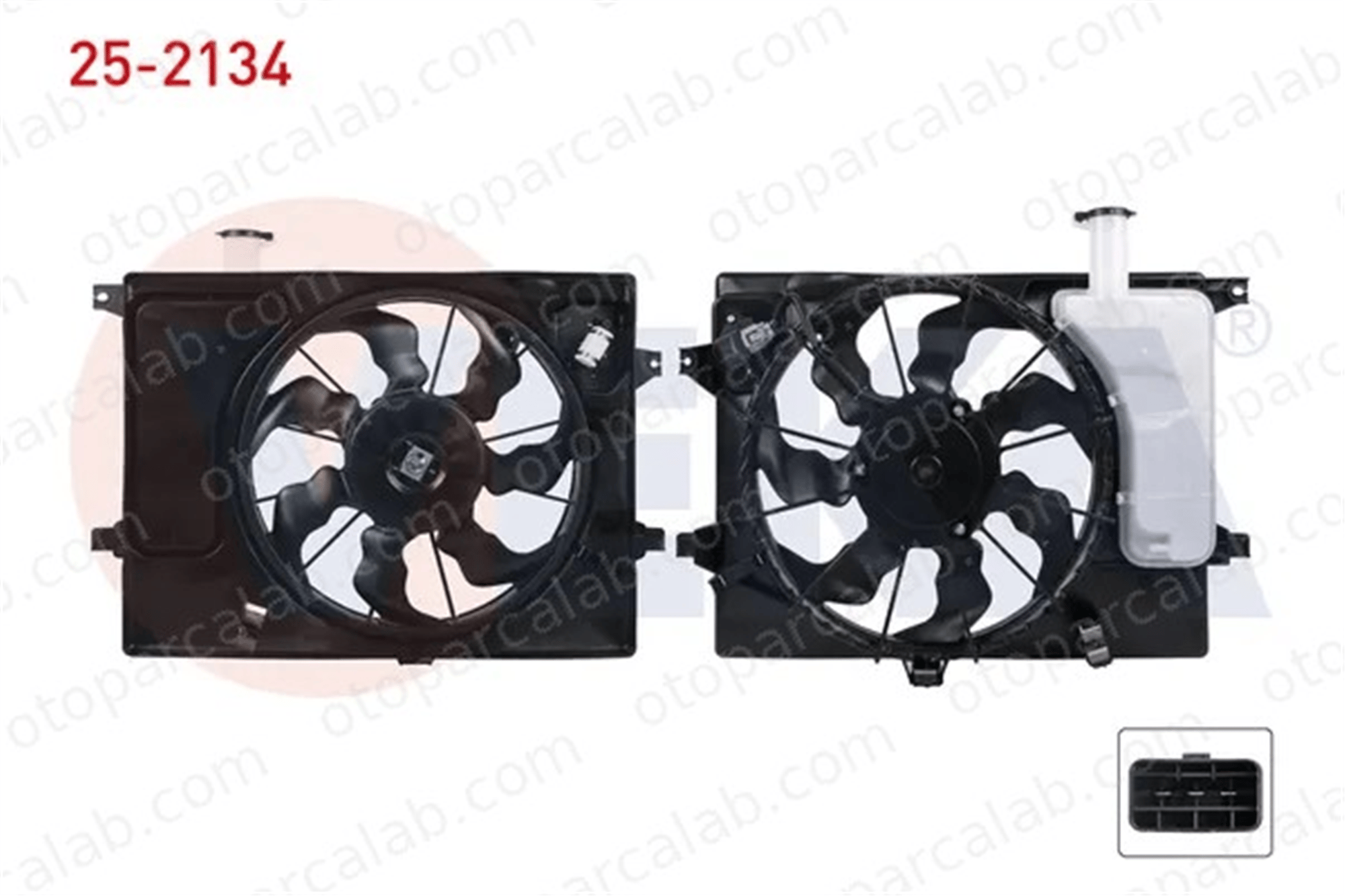 VEKA 25-2134 Radyatör Fan ve Motoru KIA SOUL I 253802K600 253803X000