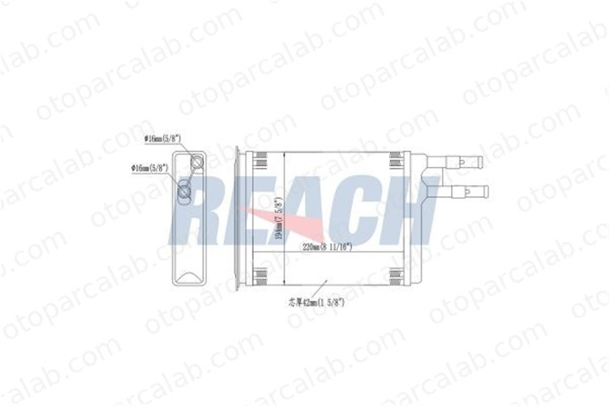 VEKA 41-3300 Kalorifer Radyatörü CITROËN JUMPER Minibüs/Otobüs JUMPER Panelvan/Van 1307156080 1320774080
