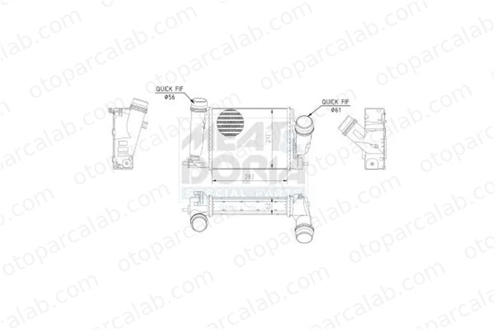 VEKA 42-3104 Turbo Radyatörü RENAULT ESPACE V NISSAN QASHQAI II SUV 144614EB0A 144614EB1A