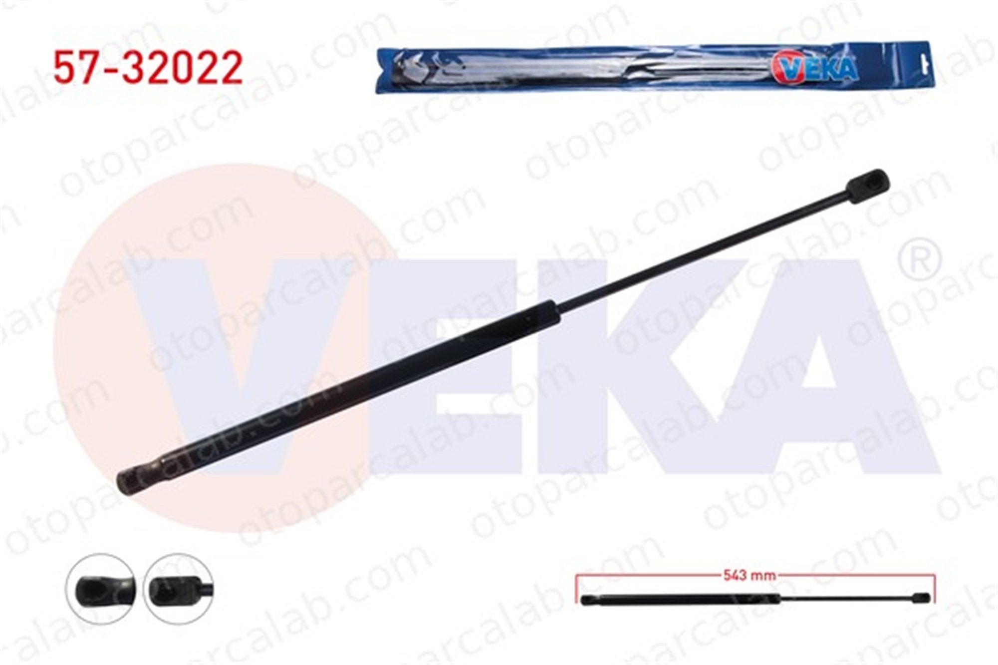 VEKA 57-32022 Bagaj Amortisörü Sağ veya Sol OPEL ASTRA H Station wagon ASTRA H 24465295 1180405