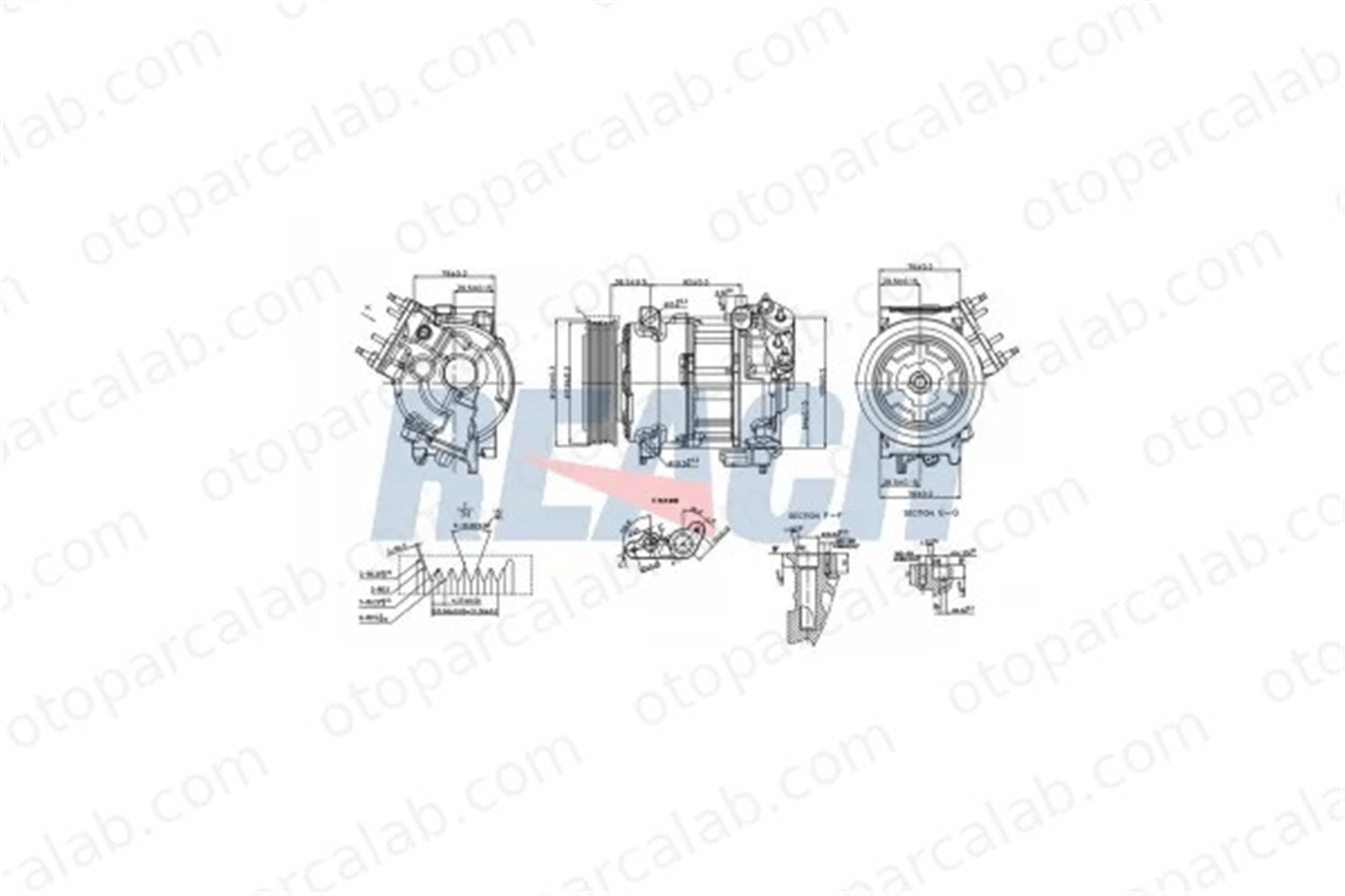 VEKA 58-1402 Klima Kompresörü BMW 5 5 Touring 1629021010 1629021011