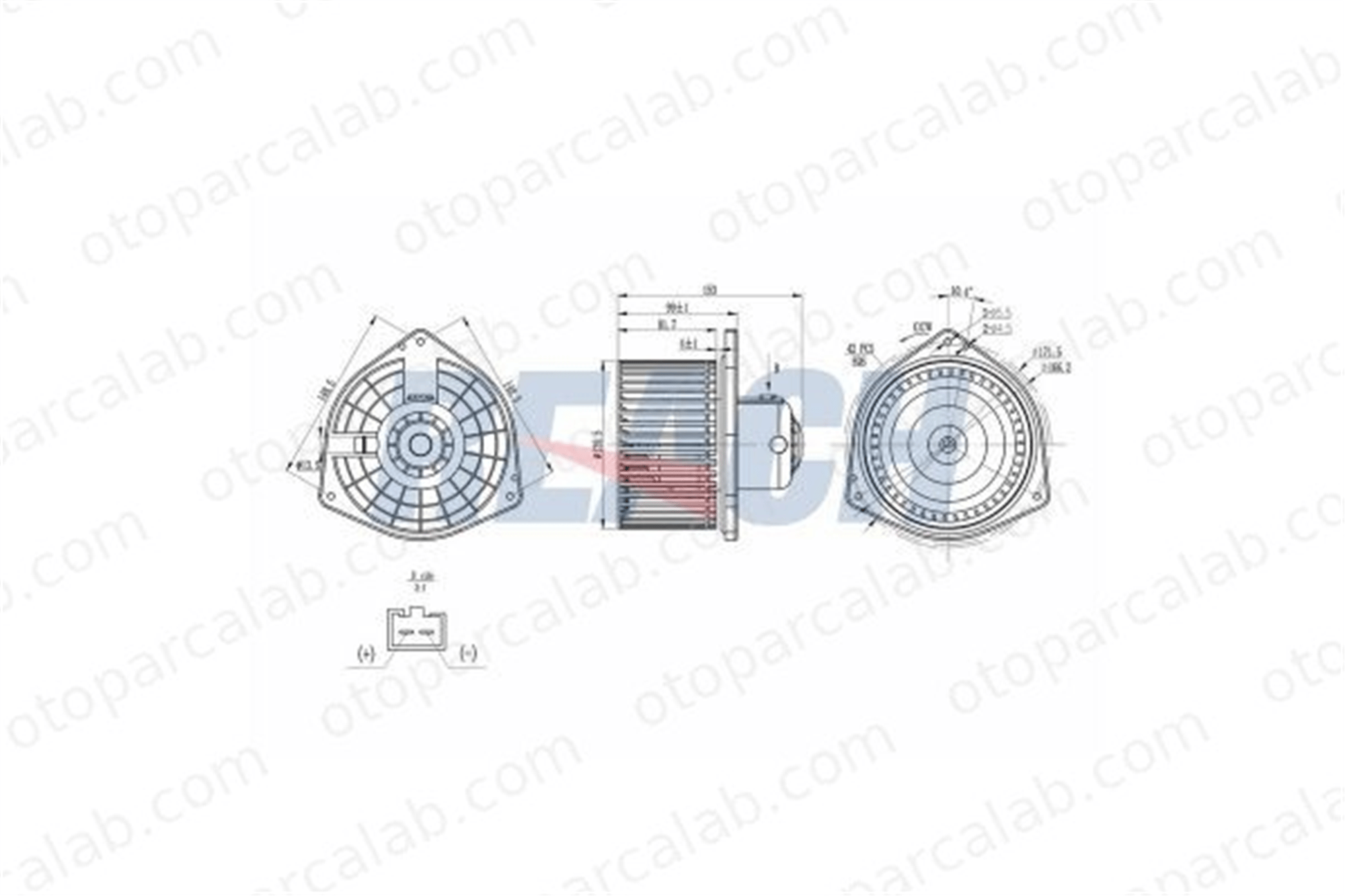 VEKA 59-1503 Kalorifer Motoru MITSUBISHI ASX LANCER VIII 6441CC 6441Z3