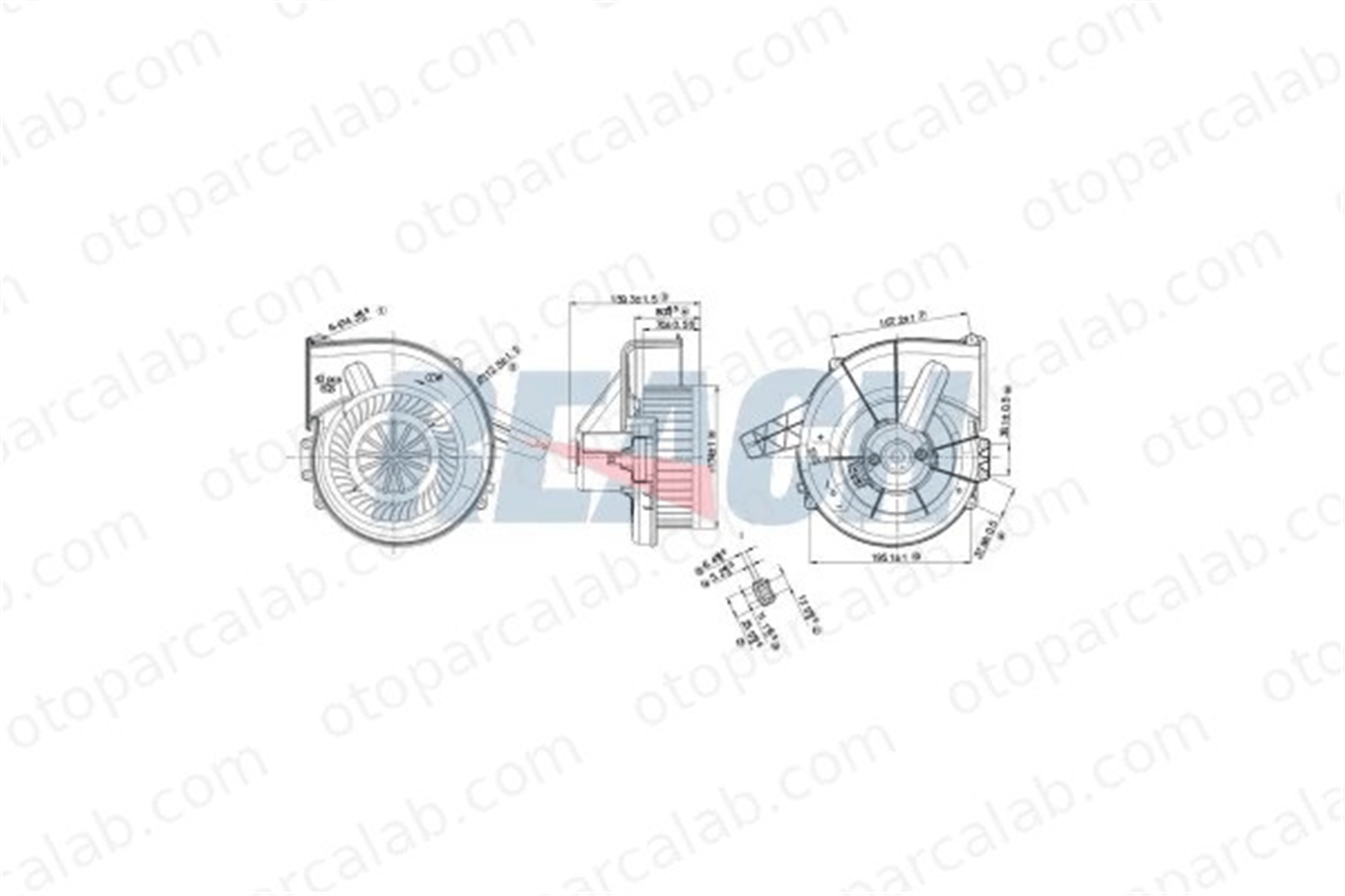 VEKA 59-4404 Kalorifer Motoru SEAT IBIZA IV SC VW POLO V 1513108 1521951