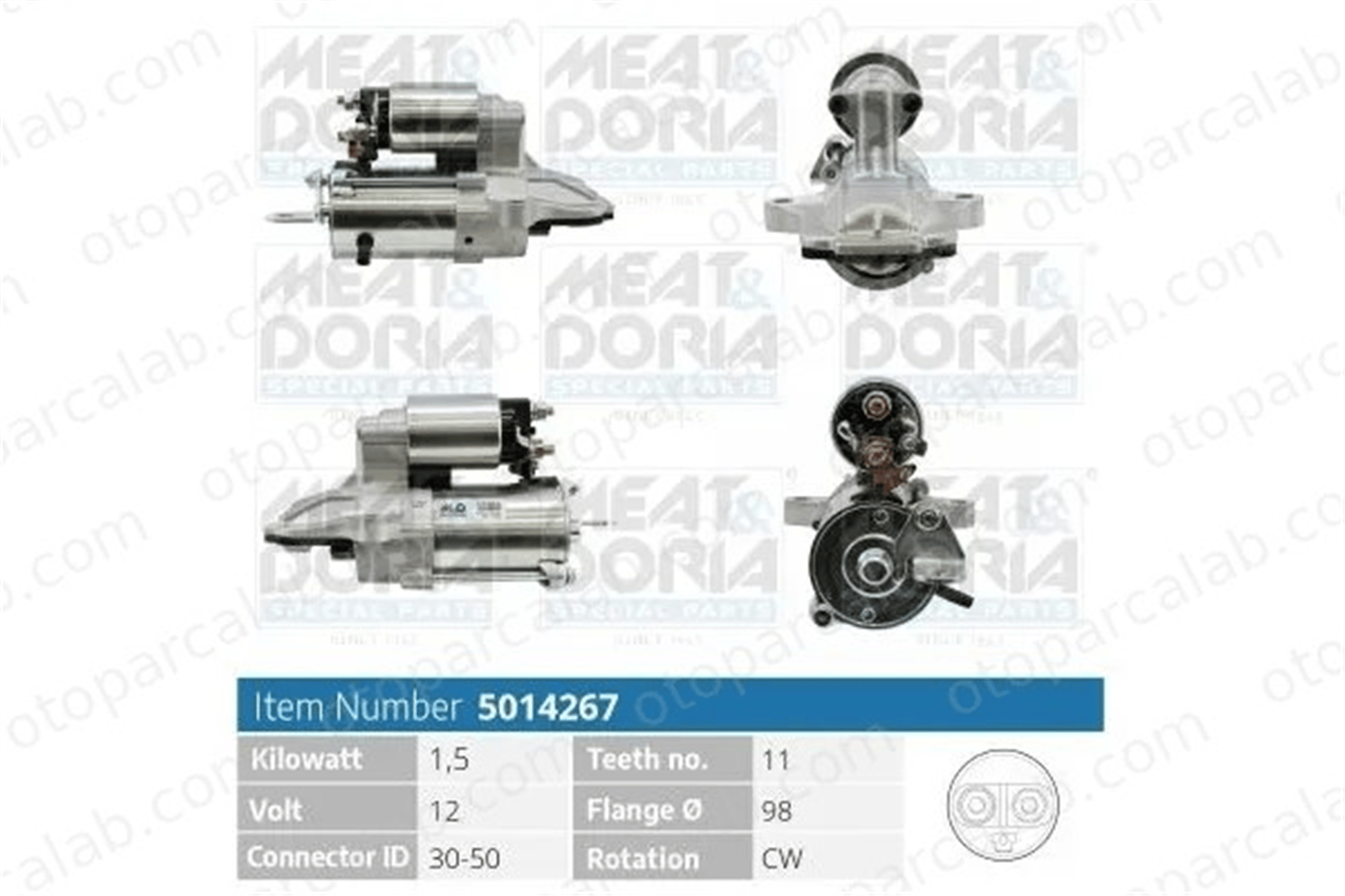 VISTEON 20-100-01023 Marş Dinamosu FORD MONDEO III MONDEO III Sedan 1S7U11000AF 1140111