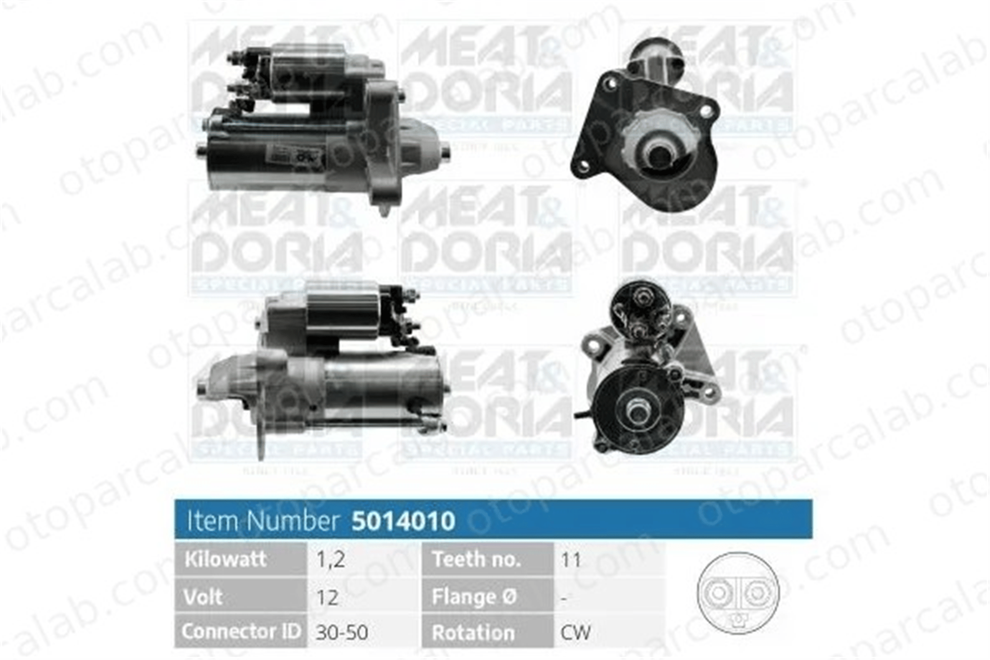 VISTEON 20-100-01029 Marş Dinamosu FORD C-MAX FOCUS C-MAX 3M5T11000CG 2109635