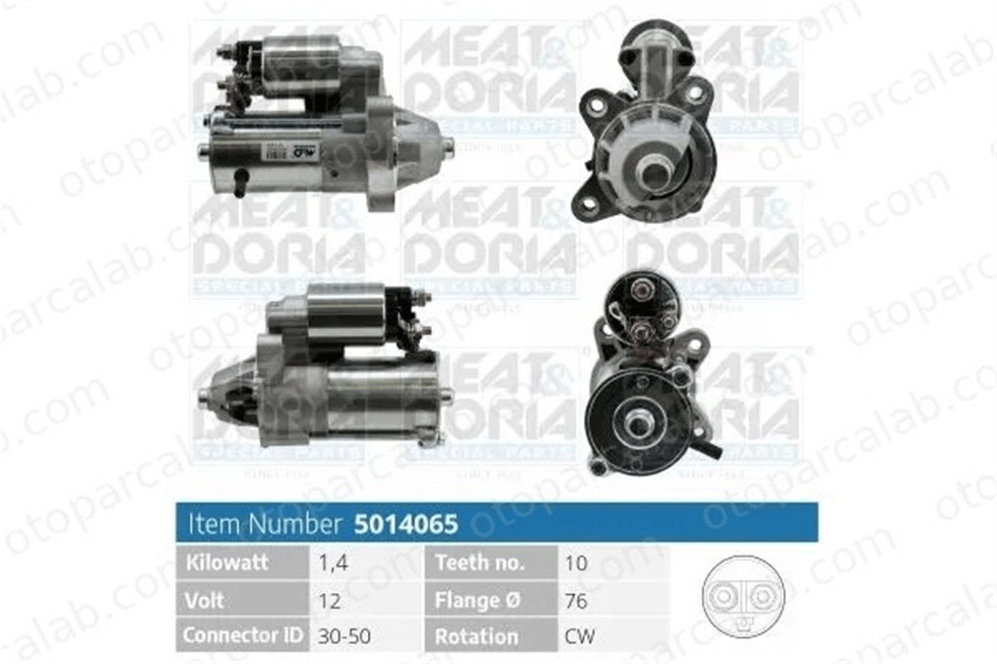VISTEON 20-100-01034 Marş Dinamosu FORD TOURNEO CONNECT TRANSIT CONNECT 2T1411000BC 1477973