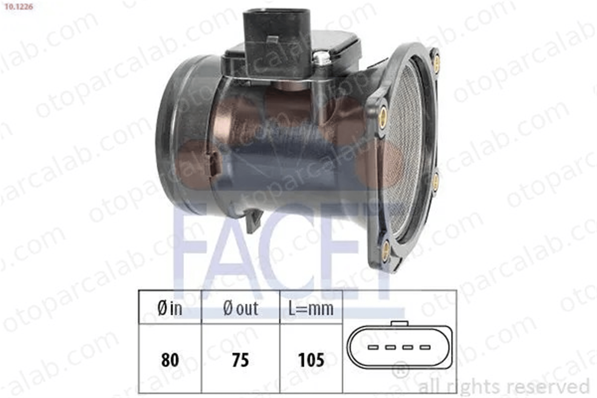 VOLKSWAGEN ORJINAL 06A906461B Hava Debimetresi VW PASSAT B5.5 PASSAT B5.5 Variant 6A906461B 06A 906 461 B