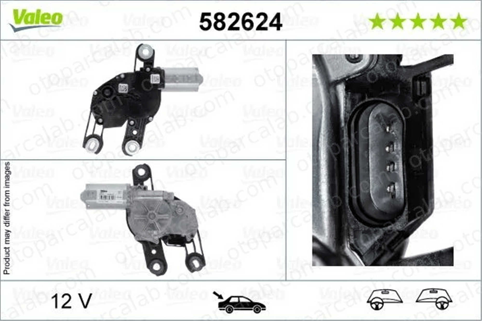 VOLKSWAGEN ORJINAL 5G0955711C Silecek Mekanizma Motoru Arka VW GOLF VII GOLF VII Variant 5G0955711C
