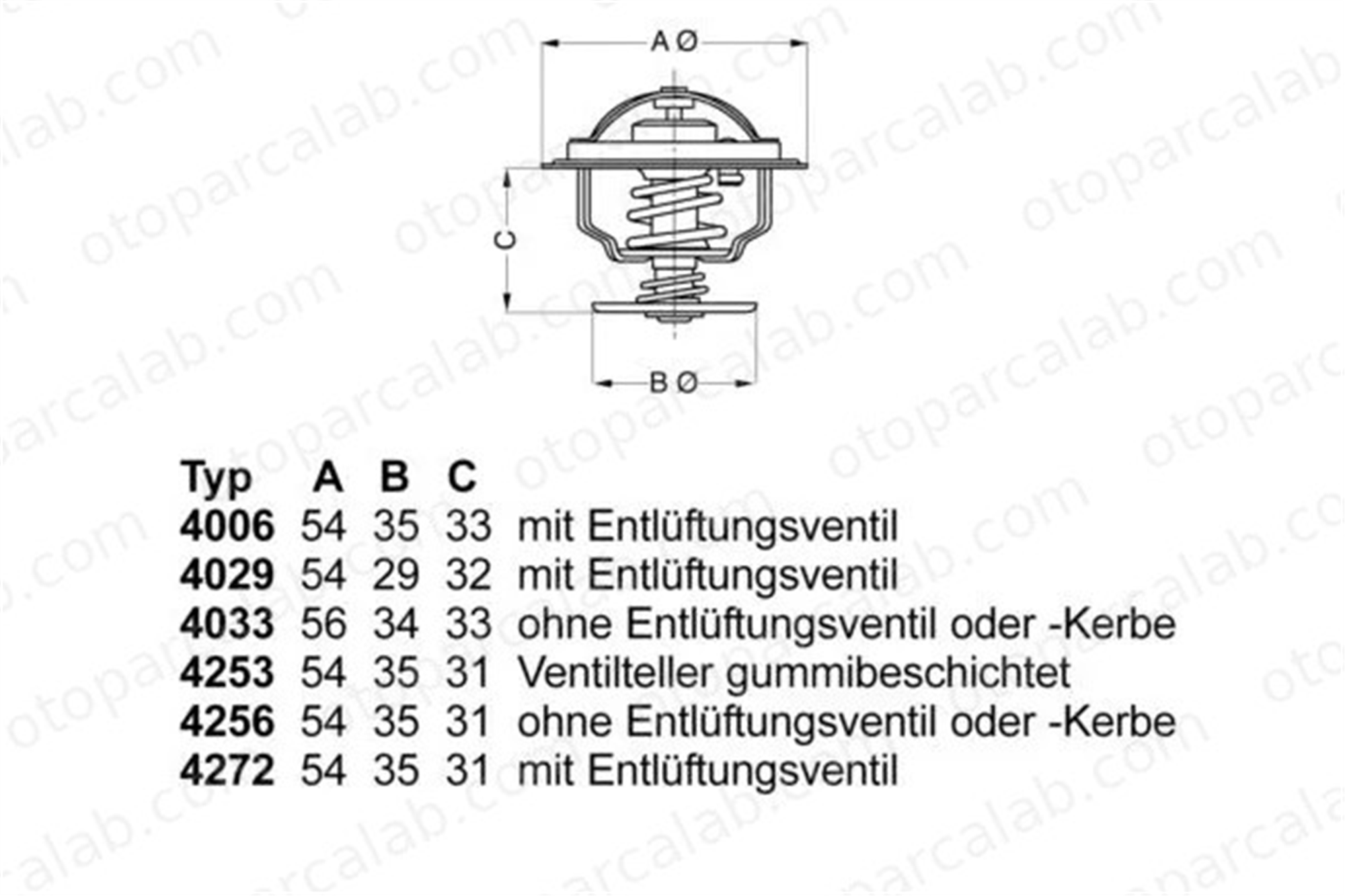 WAHLER 4006.82D Termostat HYUNDAI ELANTRA III Sedan JAGUAR XJ 59121113A 59121113B