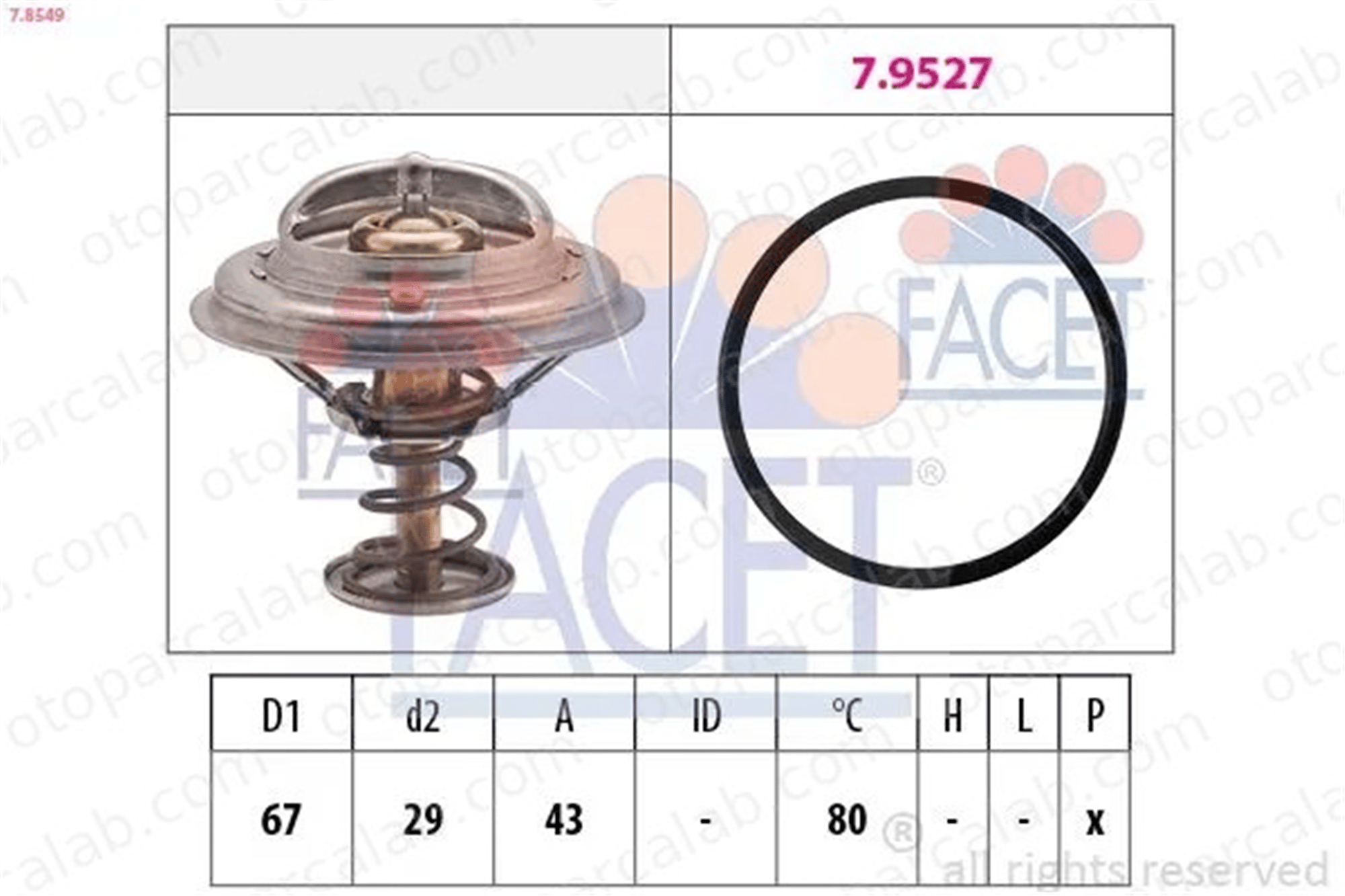 WAHLER 4137.80D Termostat 80 °C MERCEDES-BENZ S-SERISI S-SERISI Coupe A1162000315