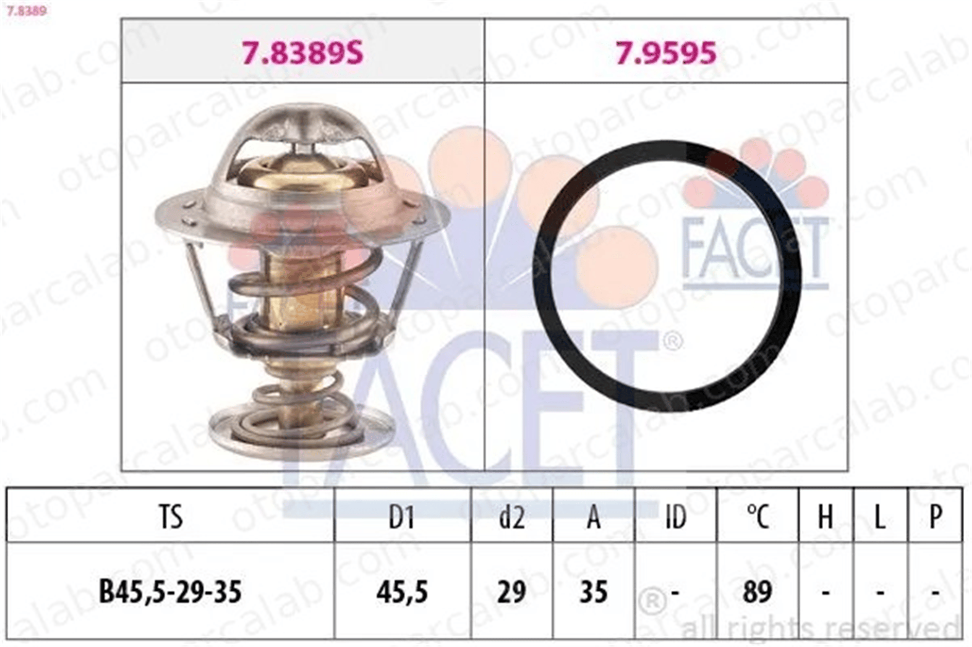 WAHLER 4821.89D Termostat CITROËN AX SAXO 133821 96006231