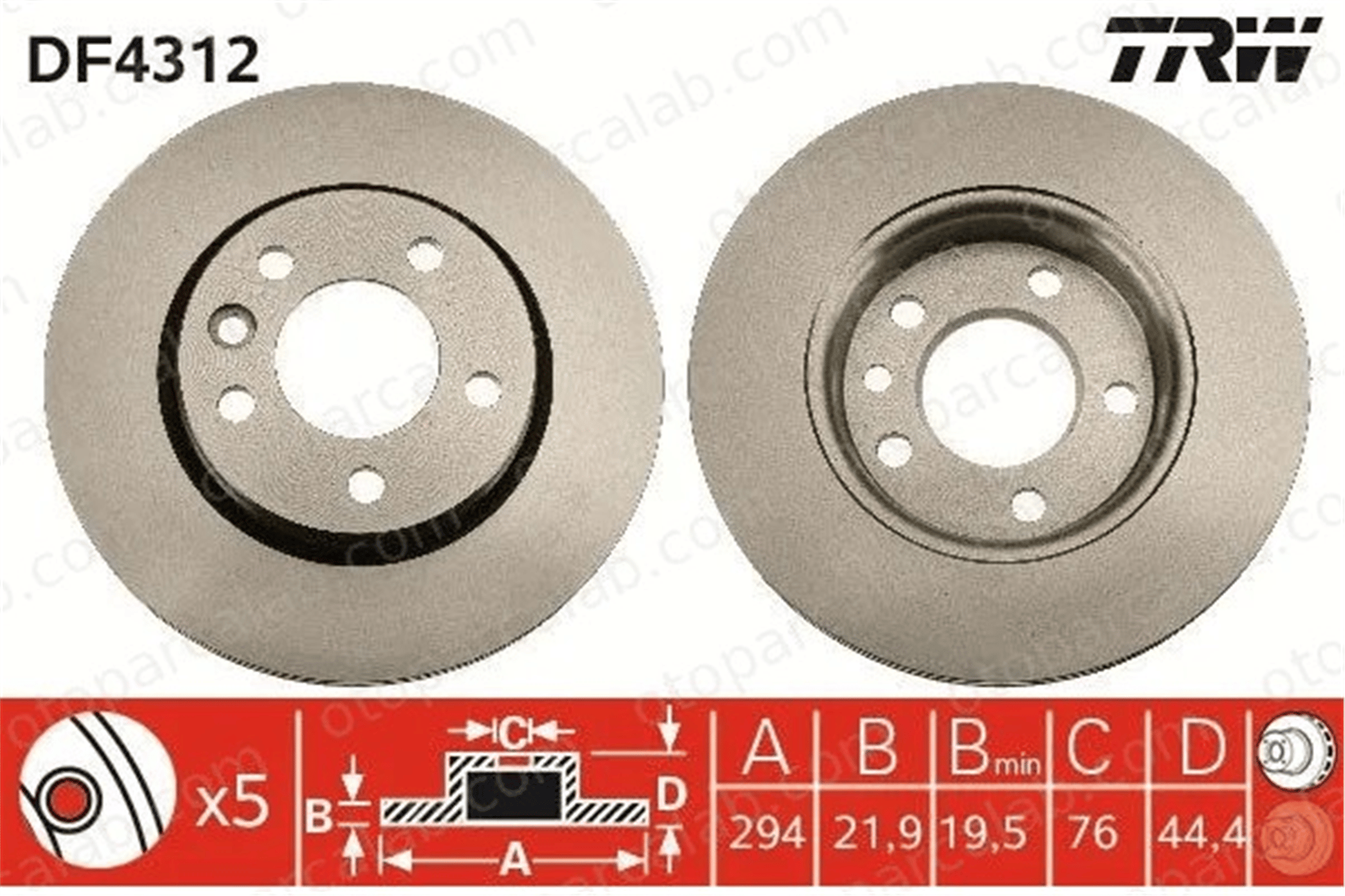 WALBURG WBD1300CD Fren Disk Ayna Arka Sağ ve Sol VW TRANSPORTER T5 Minibüs/Otobüs TRANSPORTER T5 Panelvan/Van 7E0615601D 7H0615601B