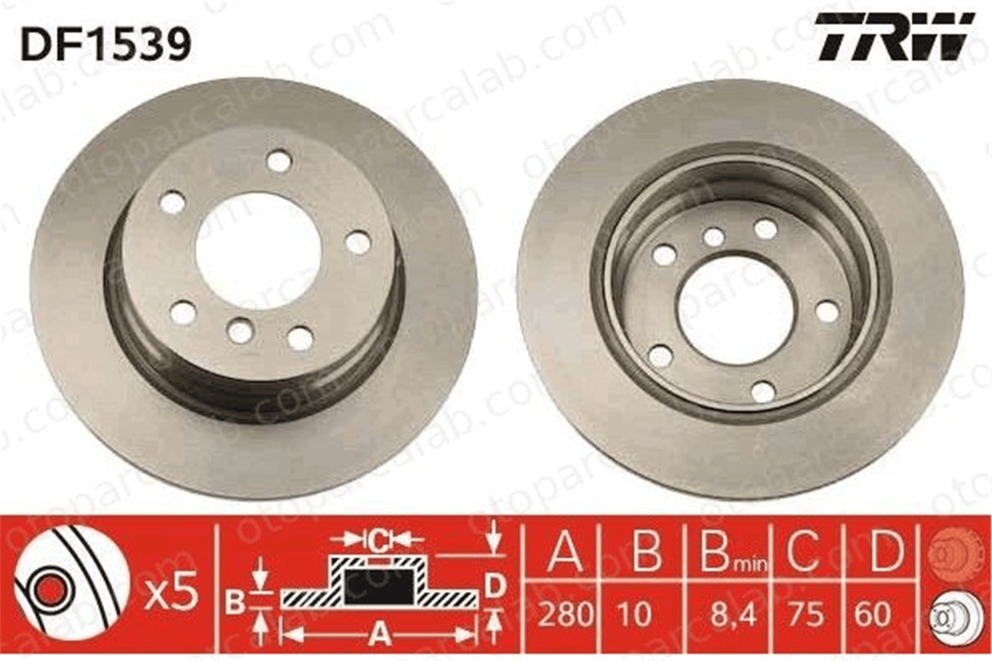 WALBURG WBD1525C Fren Disk Ayna Arka Sağ ve Sol BMW 3 3 Coupe 34216855158 34211158936