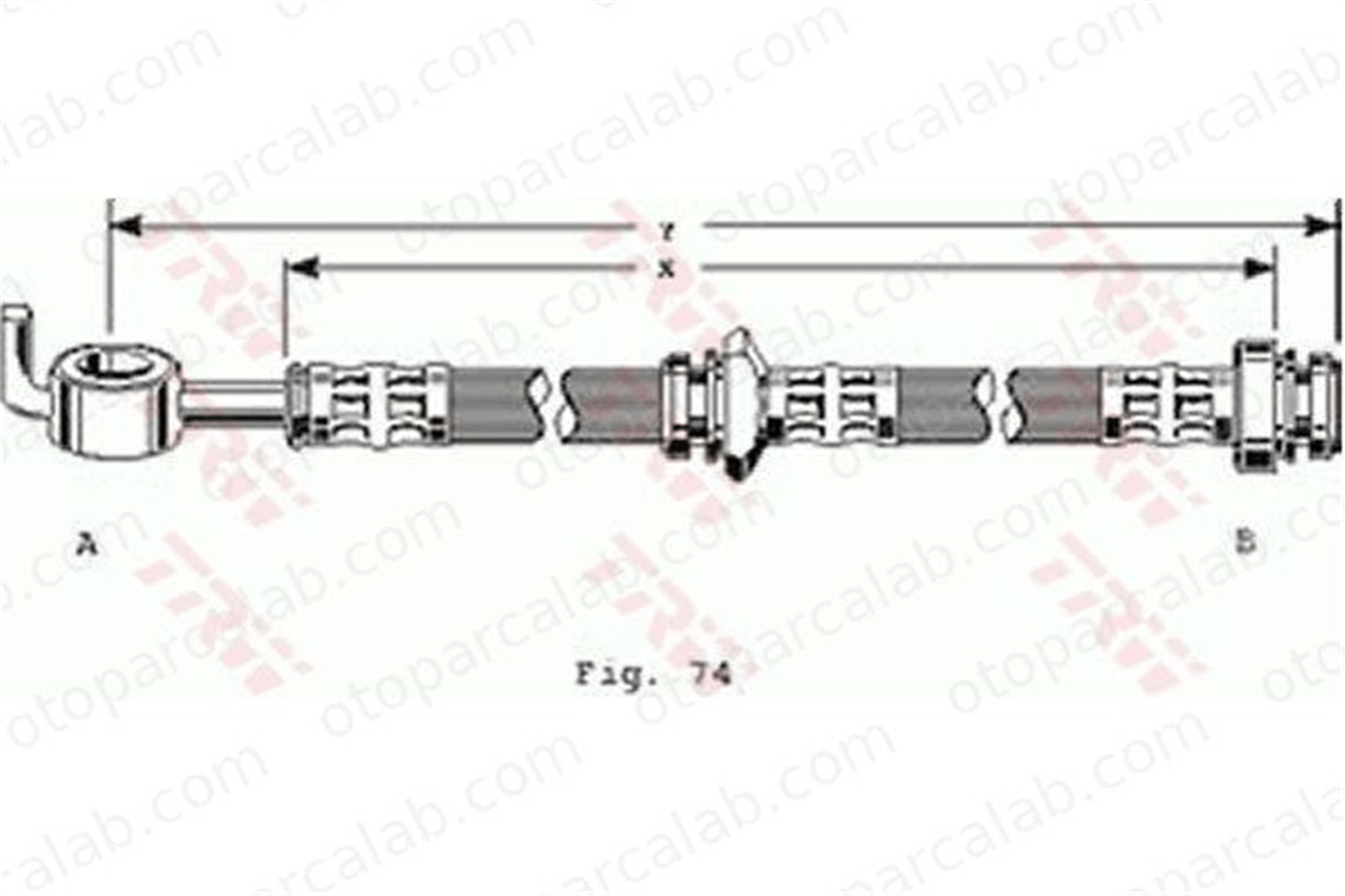 WALBURG WBH0318 Fren Hortumu Ön Sağ veya Sol OPEL CAMPO FRONTERA A 562304 94403