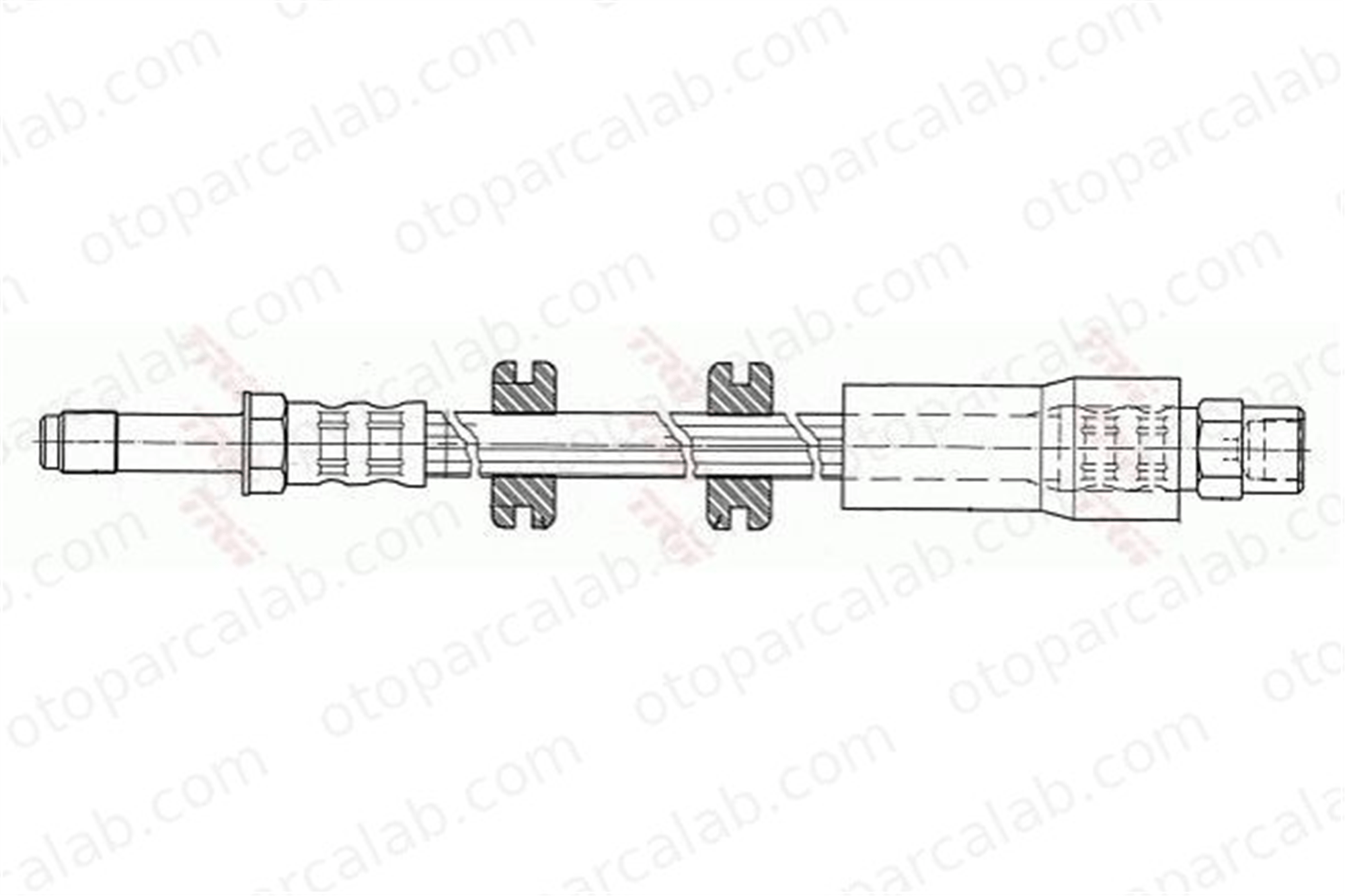 WALBURG WBH0342 Fren Hortumu Ön Sağ veya Sol MERCEDES-BENZ VITO Minibüs/Otobüs VITO Panelvan/Van A6384280235 6384280235