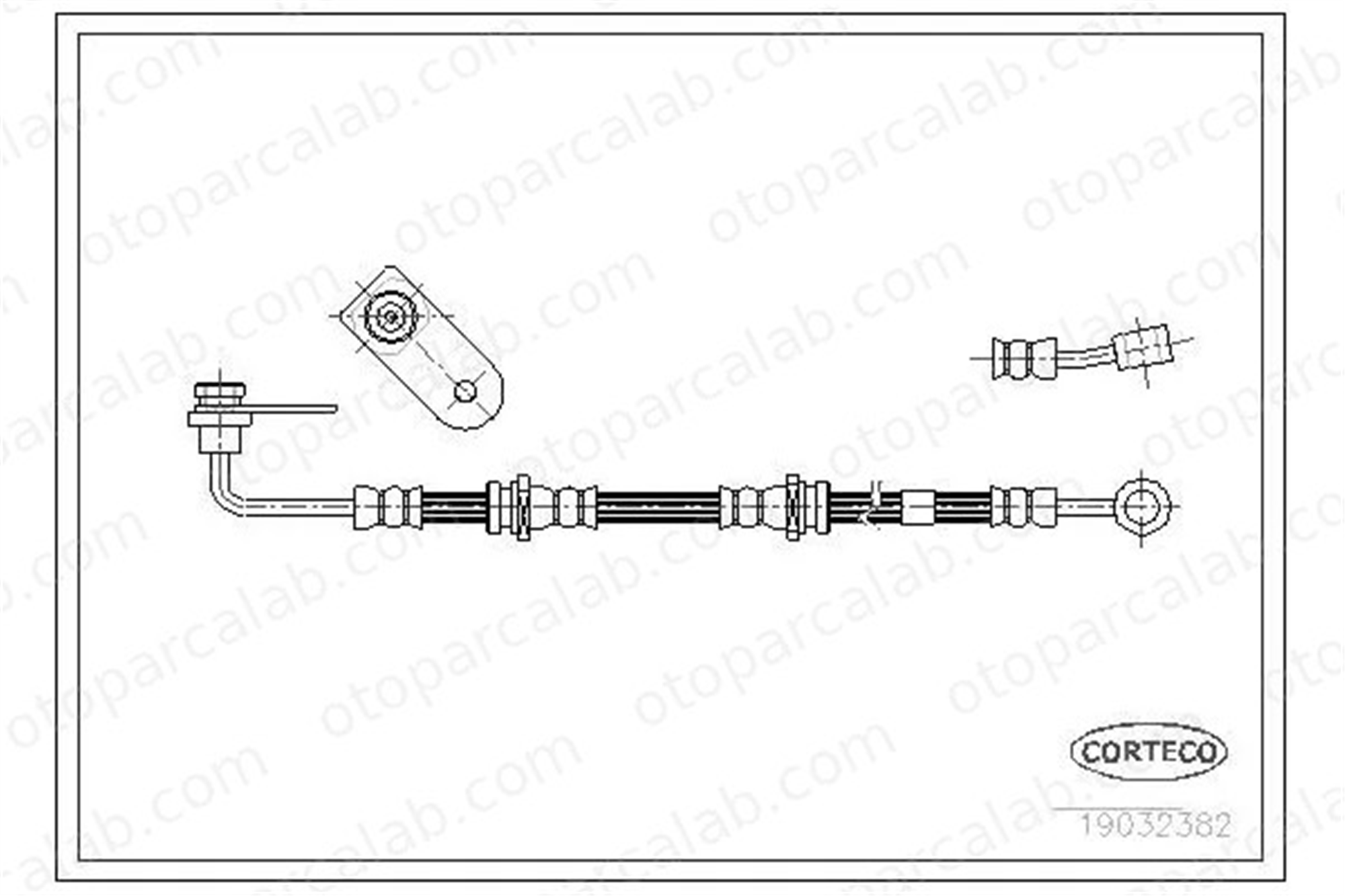 WALBURG WBH0423 Fren Hortumu Ön Sağ SUZUKI GRAND VITARA I 5154065D00