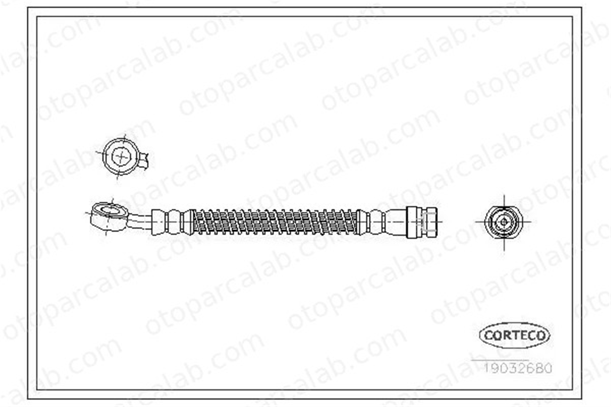 WALBURG WBH0577 Fren Hortumu Ön Sağ HYUNDAI SONATA III 5873234001