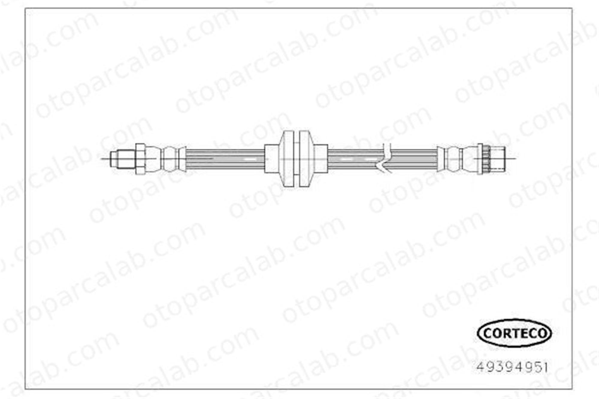 WALBURG WBH0588 Fren Hortumu Ön Sağ veya Sol RENAULT CLIO IV CLIO IV Grandtour 462104785R