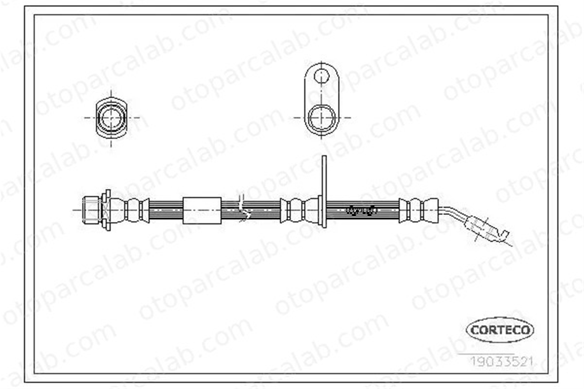 WALBURG WBH0654 Fren Hortumu Ön Sağ veya Sol DAIHATSU SIRION YRV 9004922174