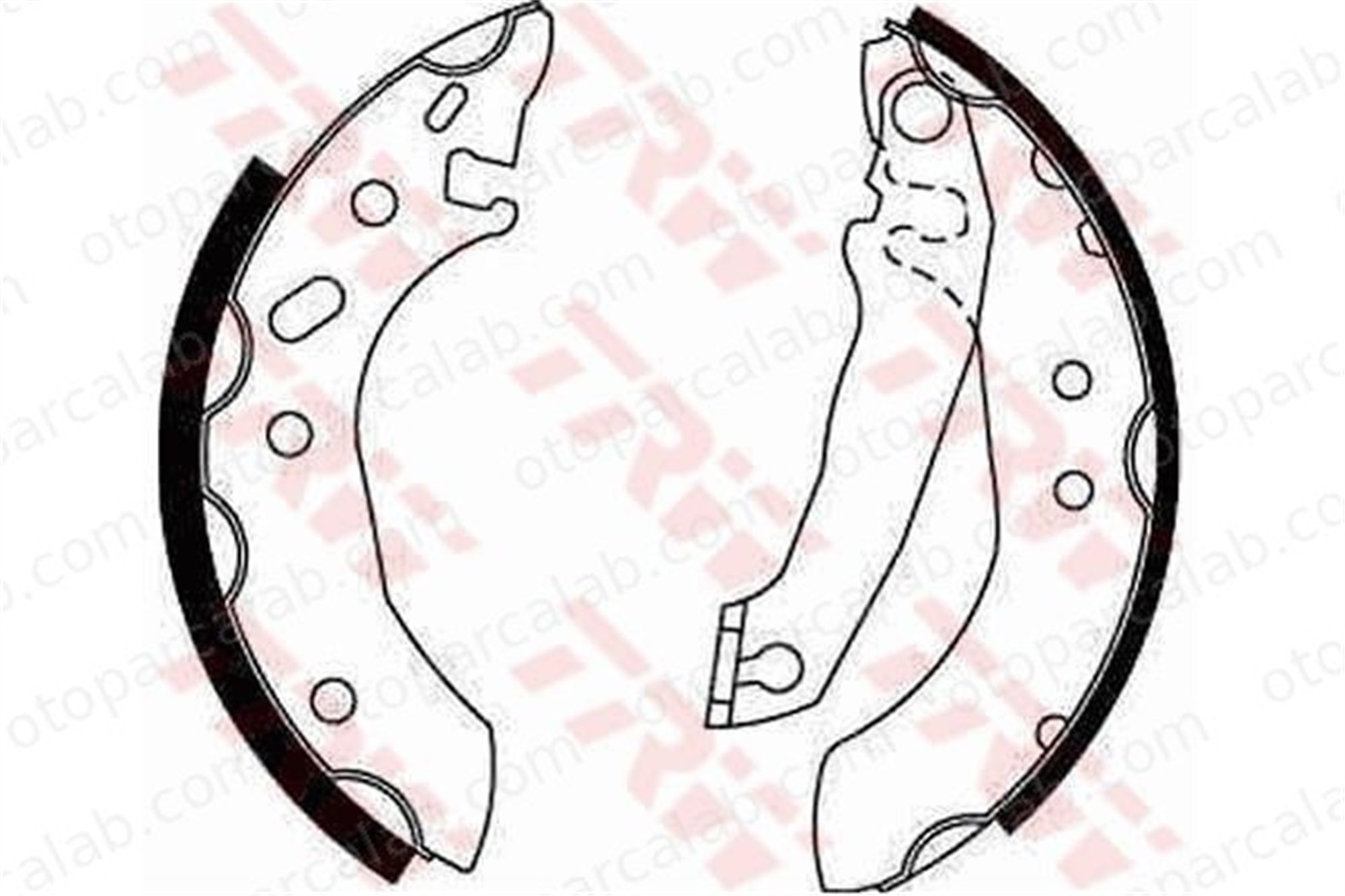 WALBURG WBS1015 Fren Pabuçlu Balata Arka FORD ESCORT V ESCORT V Turnier 1473043 5027751
