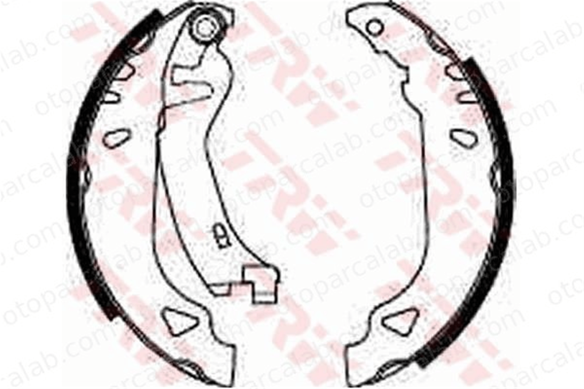 WALBURG WBS1026 Fren Pabuçlu Balata Arka FIAT TIPO TEMPRA 5888433 5890500