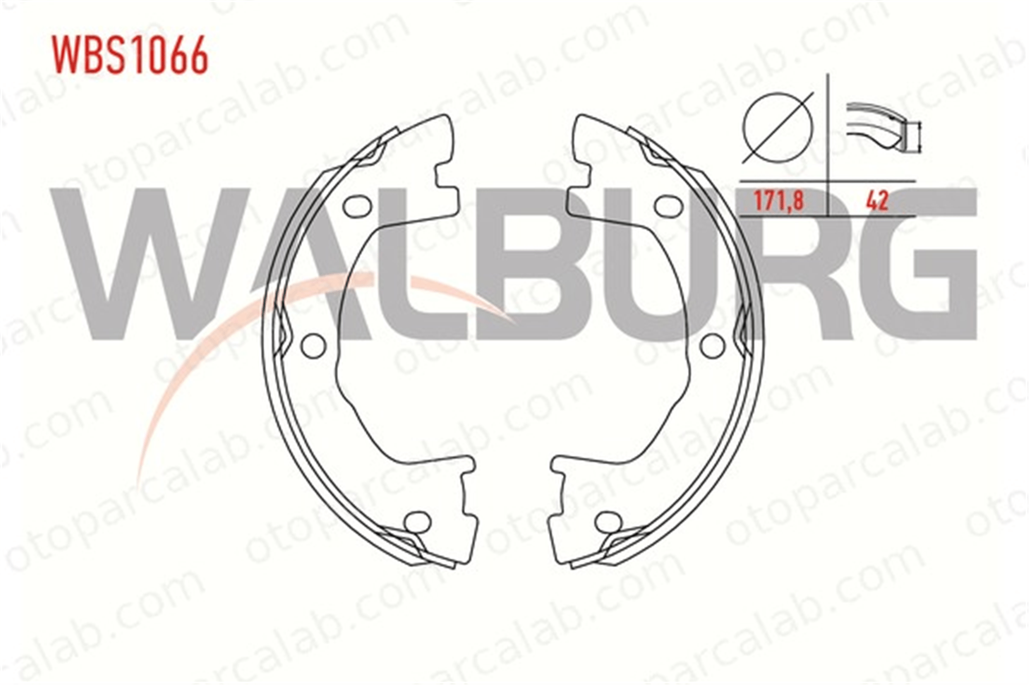 WALBURG WBS1066 El Fren Balatası IVECO DAILY III Panelvan/Van DAILY III Platform şasi 1906403 2992568