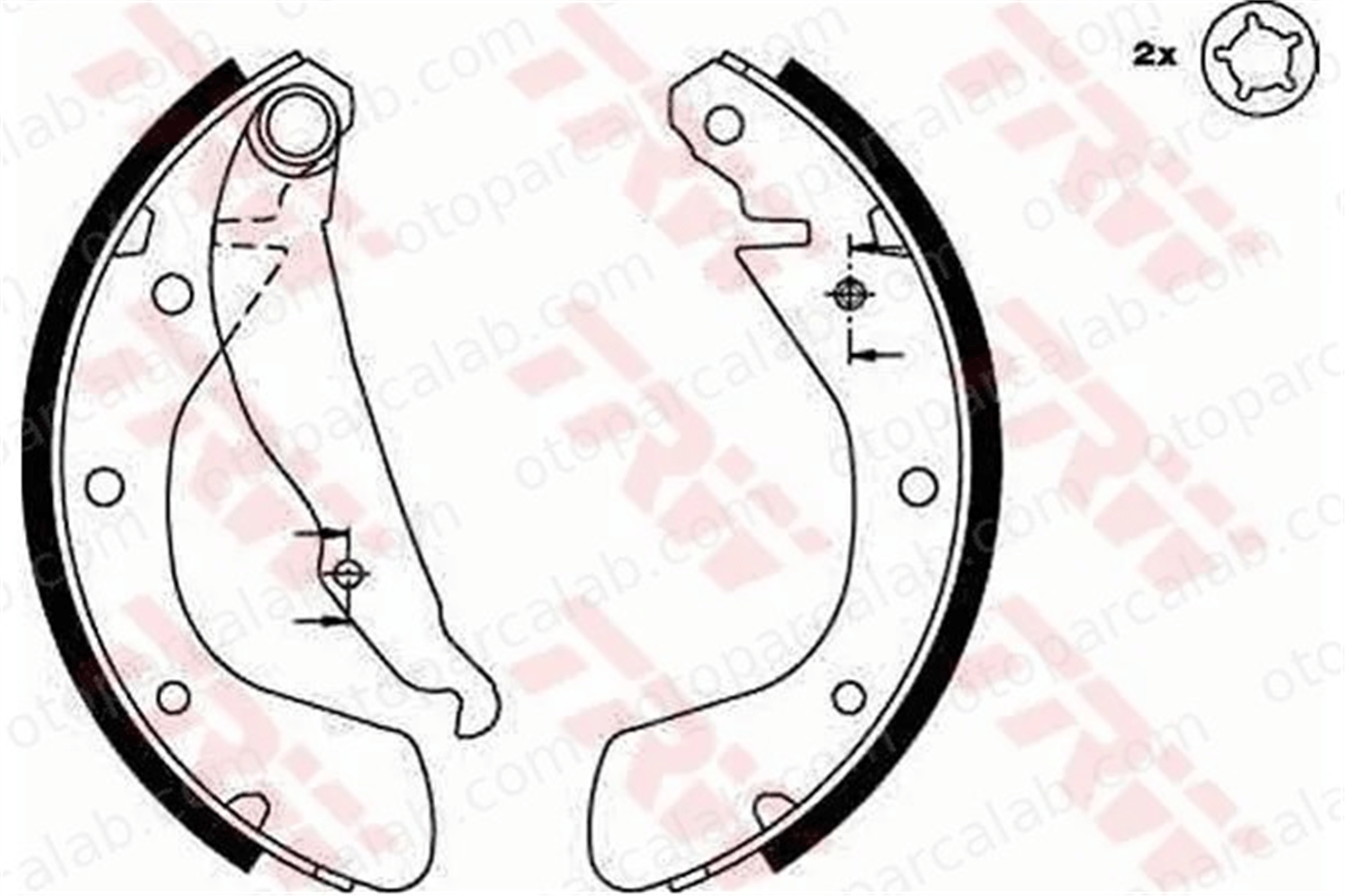 WALBURG WBS1088 Fren Pabuçlu Balata Arka OPEL ASTRA F CORSA C Kasa/eğik arka 1605041 1605052