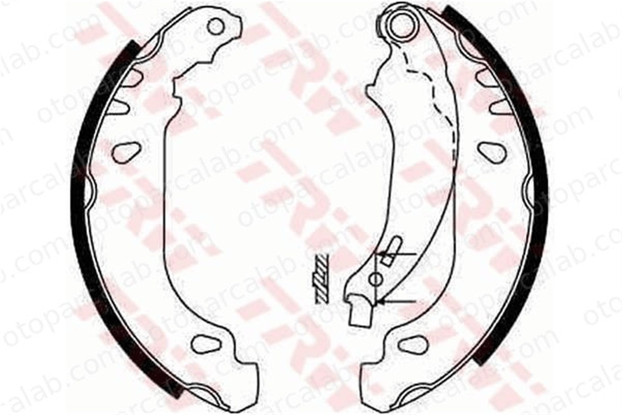 WALBURG WBS1093 Fren Pabuçlu Balata Arka PEUGEOT 206 Hatchback 206+ 4241K5 4241N1