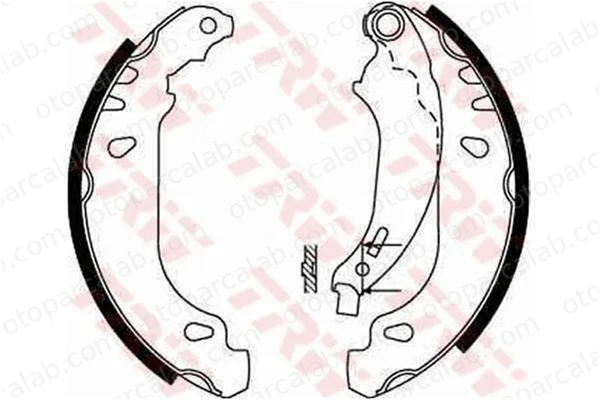 WALBURG WBS1100 Fren Pabuçlu Balata Arka RENAULT CLIO II DACIA LOGAN 7701205758