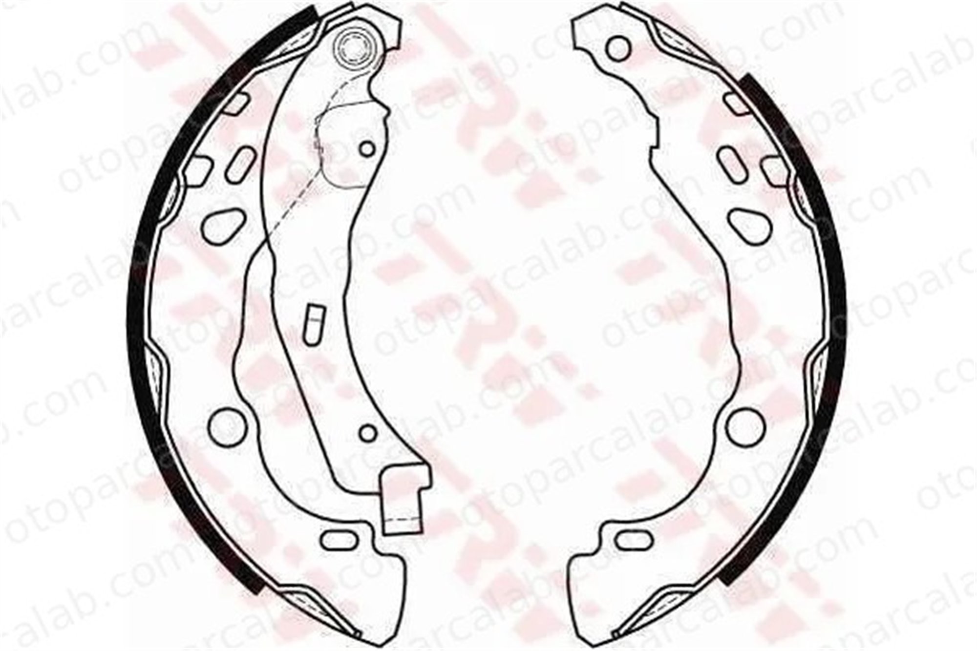 WALBURG WBS1106+1 Fren Pabuçlu Balata Arka RENAULT CLIO II PEUGEOT 208 I 1606631180 1609066080