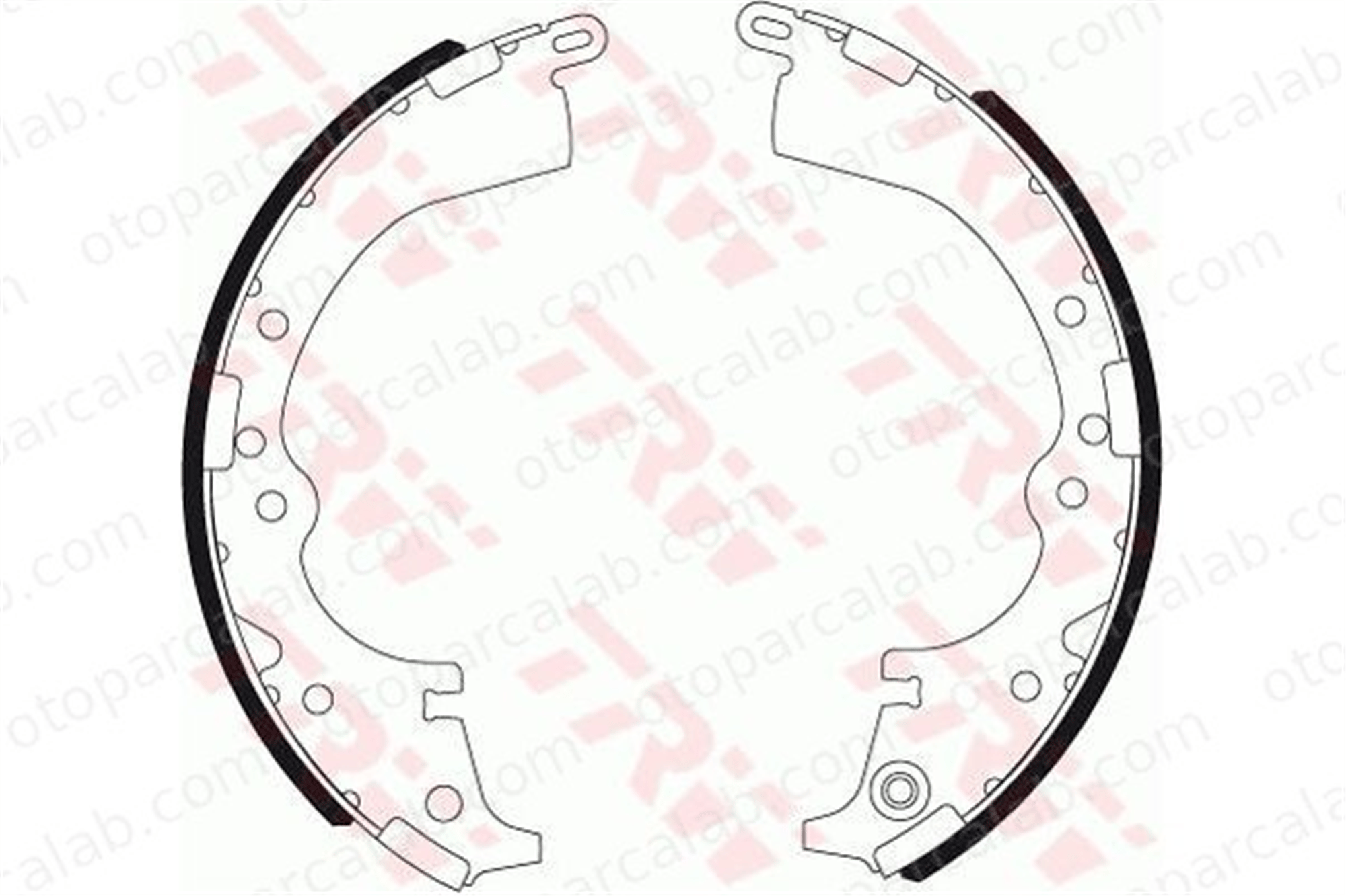 WALBURG WBS1122 Fren Pabuçlu Balata Arka TOYOTA HILUX VII Pick-up HIACE IV Panelvan/Van 44950K010 44950K060