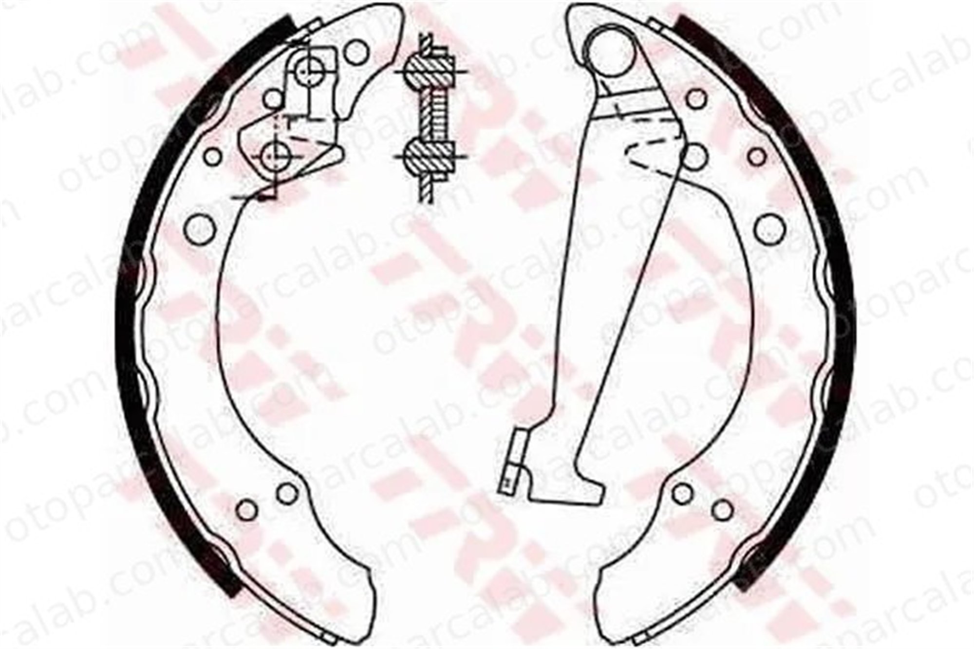 WALBURG WBS1124 Fren Pabuçlu Balata Arka SEAT CORDOBA VW POLO 7440071A 7440077A
