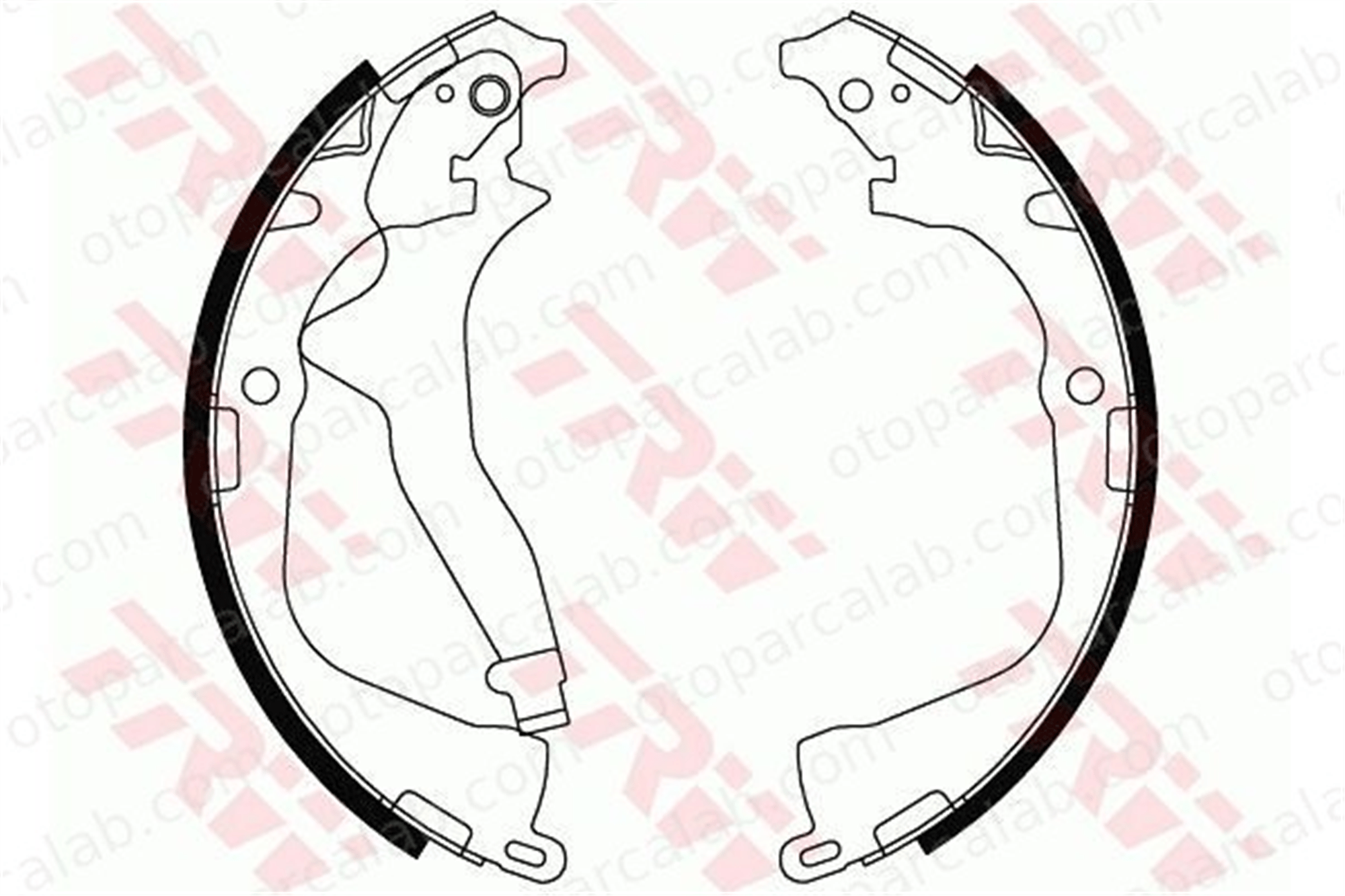 WALBURG WBS1126 Fren Pabuçlu Balata Arka VW AMAROK AMAROK Platform şasi 2H0698525