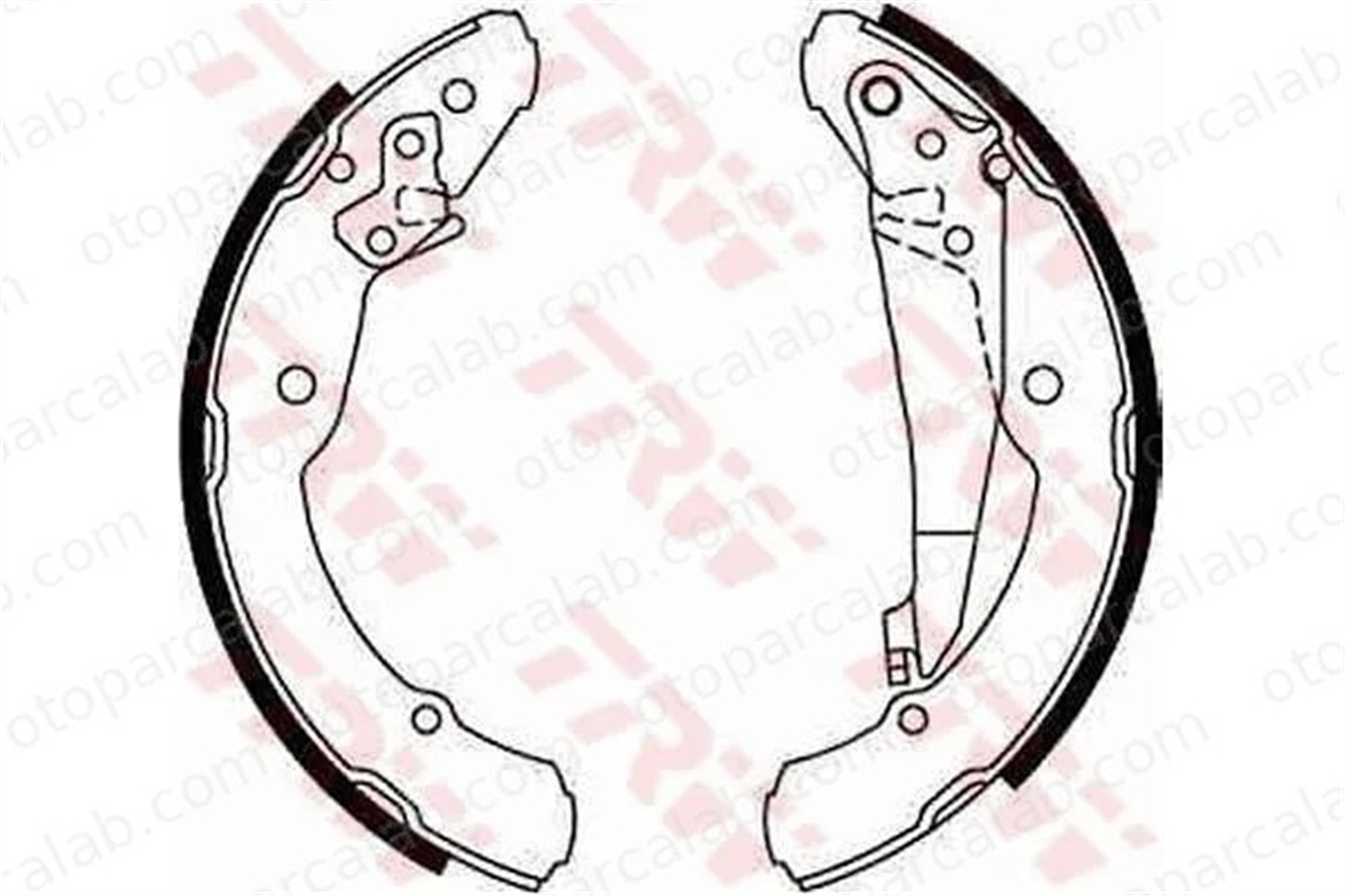 WALBURG WBS1139 Fren Pabuçlu Balata Arka SKODA OCTAVIA I OCTAVIA I Combi 1J0609525 1J0609526