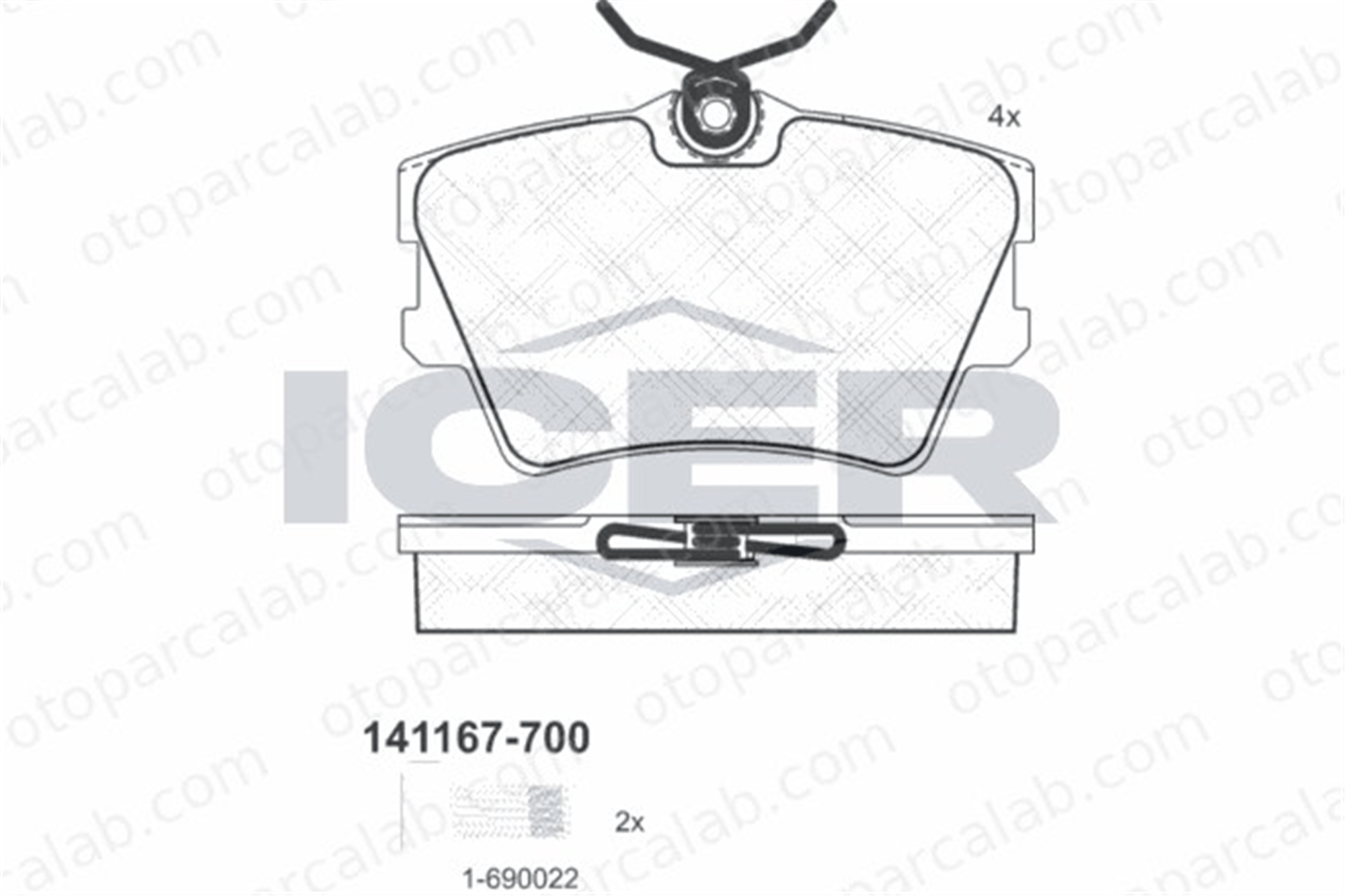 WALBURG WDB250 Fren Disk Balata Arka VW TRANSPORTER T4 Minibüs/Otobüs TRANSPORTER T4 Panelvan/Van 32325092 701615117