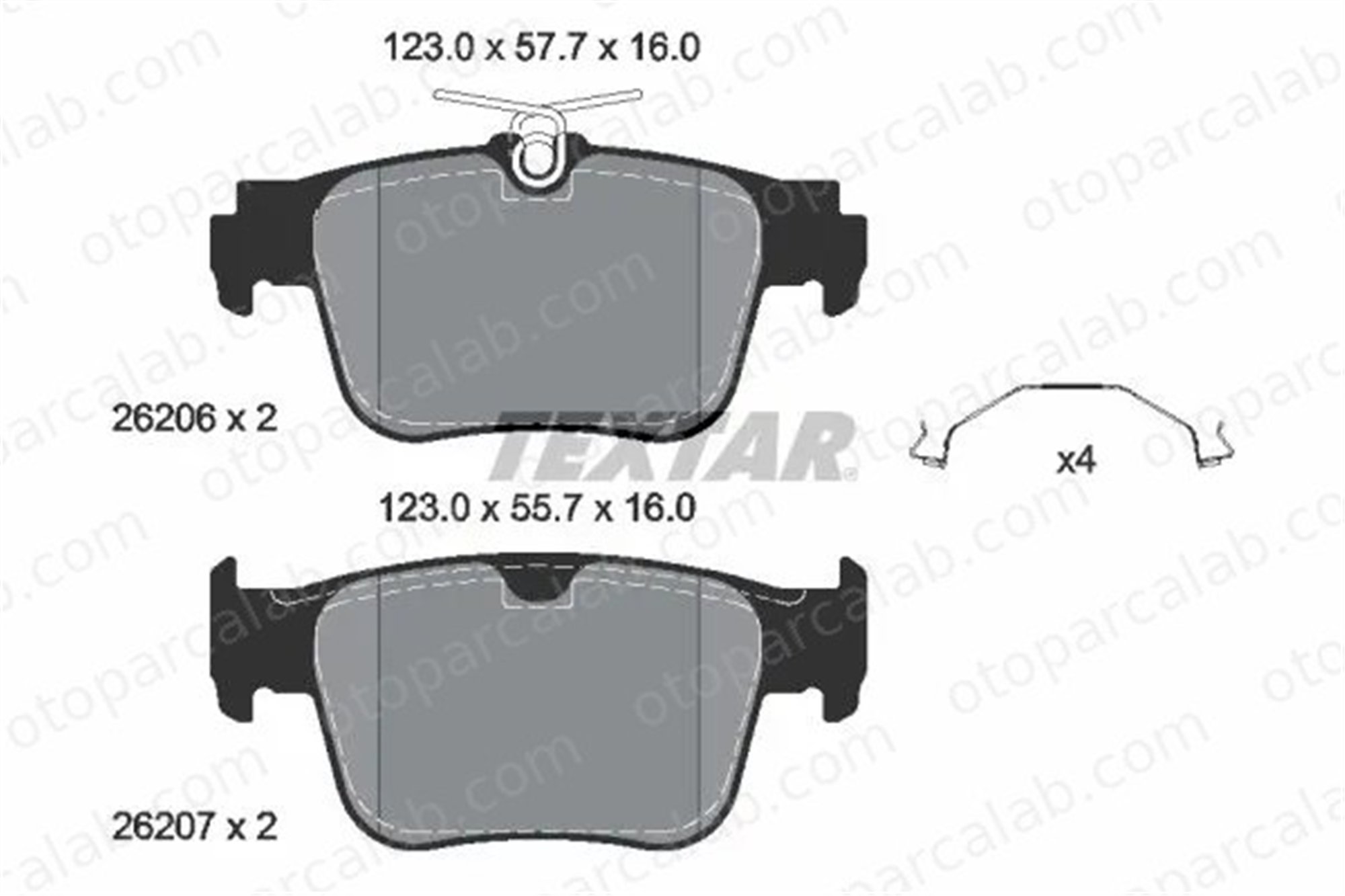 WALBURG WDB902 Fren Disk Balata Arka SKODA OCTAVIA IV Combi SEAT LEON 2614214 5WA698451