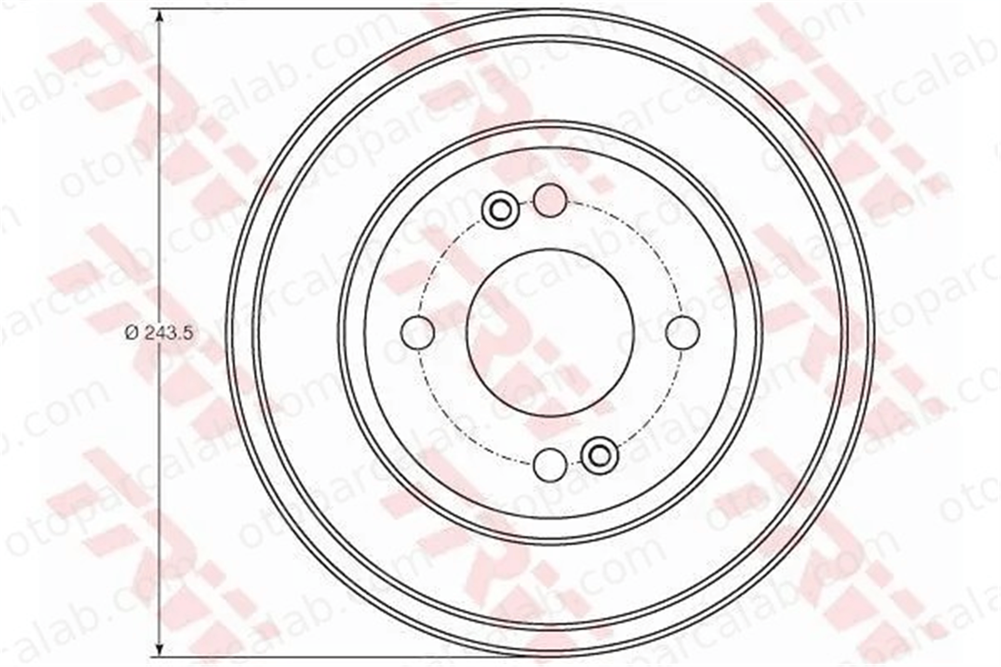 WALBURG WDR1033 Kampana Arka Sağ veya Sol HYUNDAI GETZ 58411 1C300