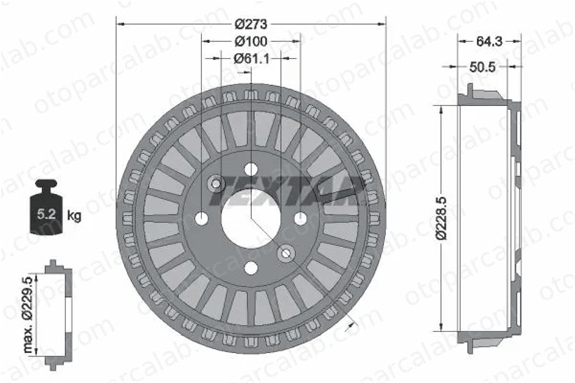 WALBURG WDR1049 Kampana Arka Sağ veya Sol RENAULT TWINGO III CLIO V 432062488R 432065501R