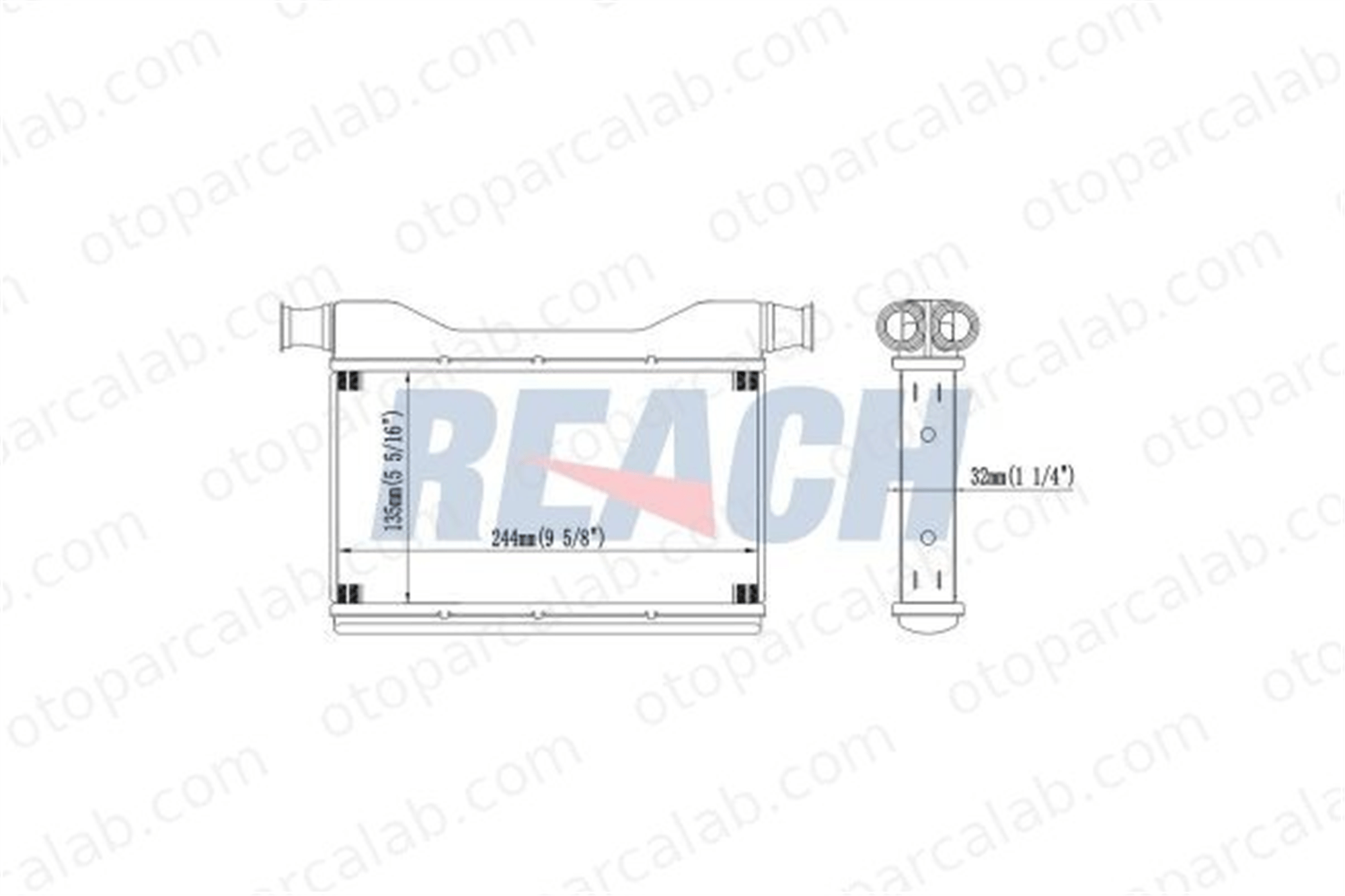 WENDERPARTS BA64119163330 Kalorifer Radyatörü BMW 5 5 Touring 64119163330 9163330