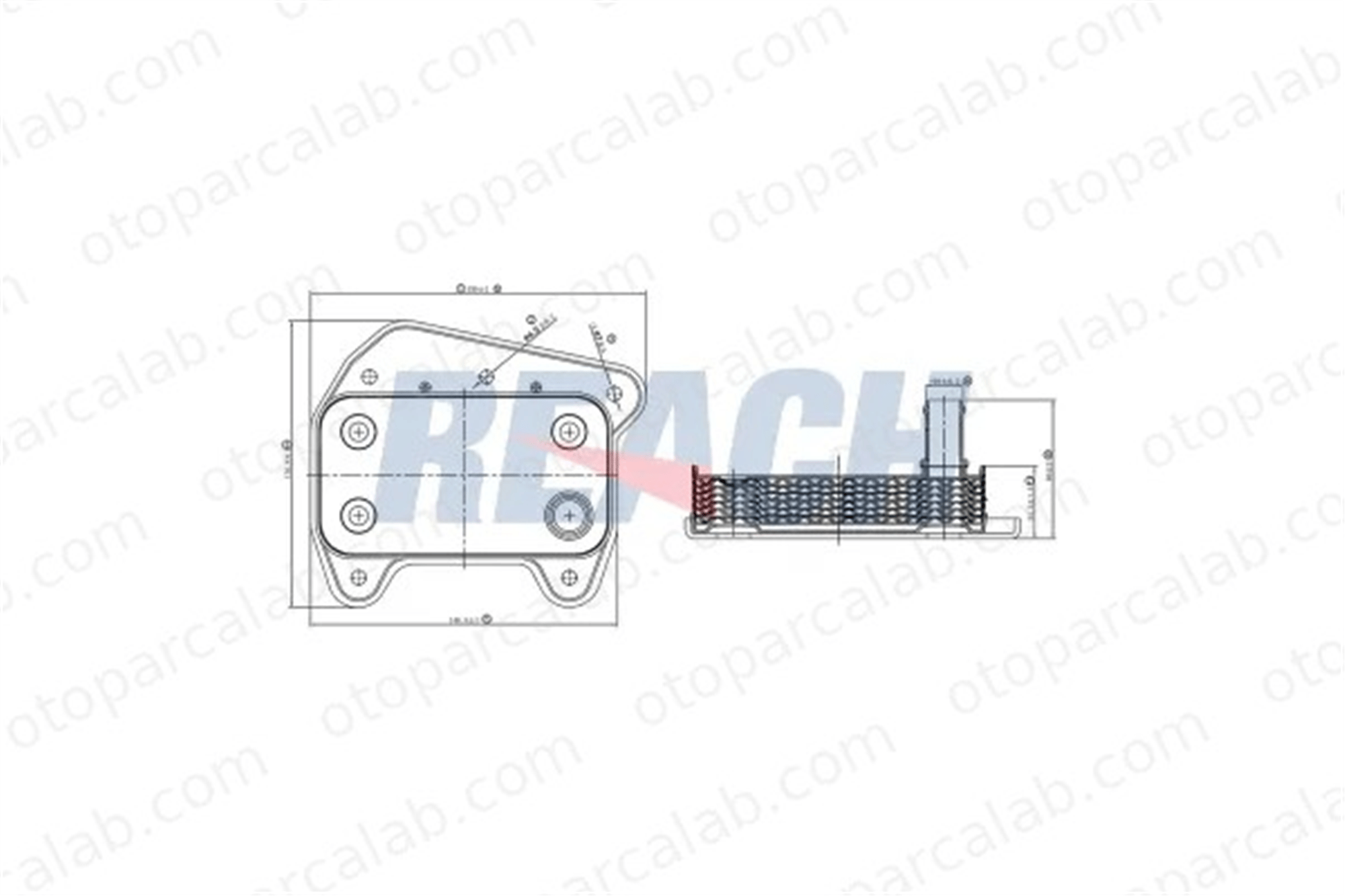 WENDERPARTS MA6111880301 Motor Yağ Soğutucu MERCEDES-BENZ E-SERISI SPRINTER 3-t Panelvan/Van A6461880301 5080247AA