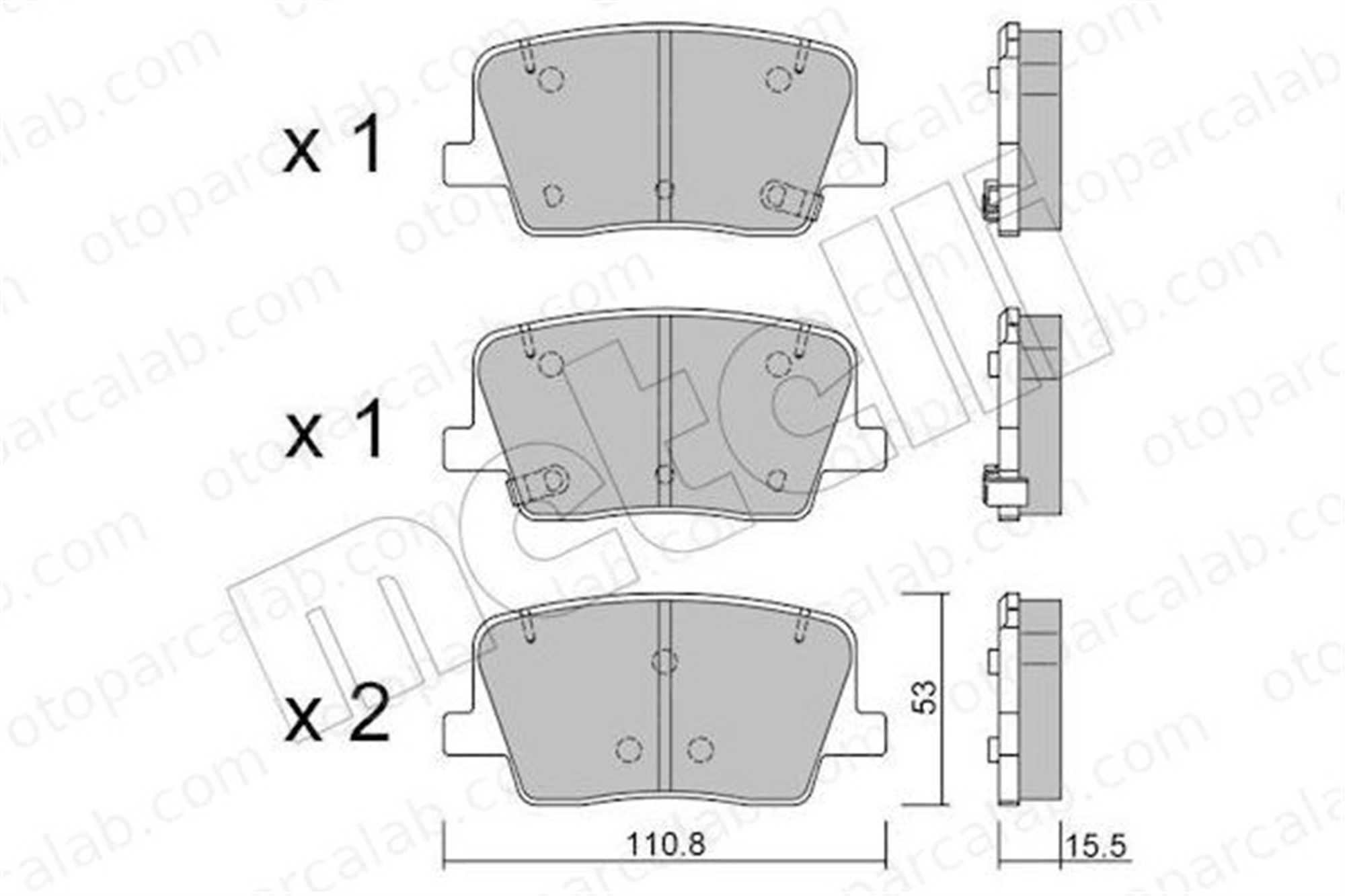 WGN WBP-SS004 Fren Disk Balata Arka SSANGYONG REXTON 48413360B0 48413360D0