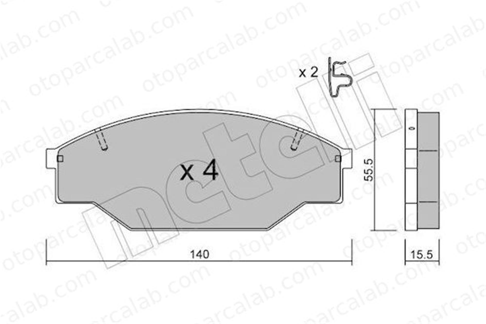 WONGA 271085 Fren Disk Balata Ön VW TARO TOYOTA HIACE III Minibüs/Otobüs 446526060 60535A
