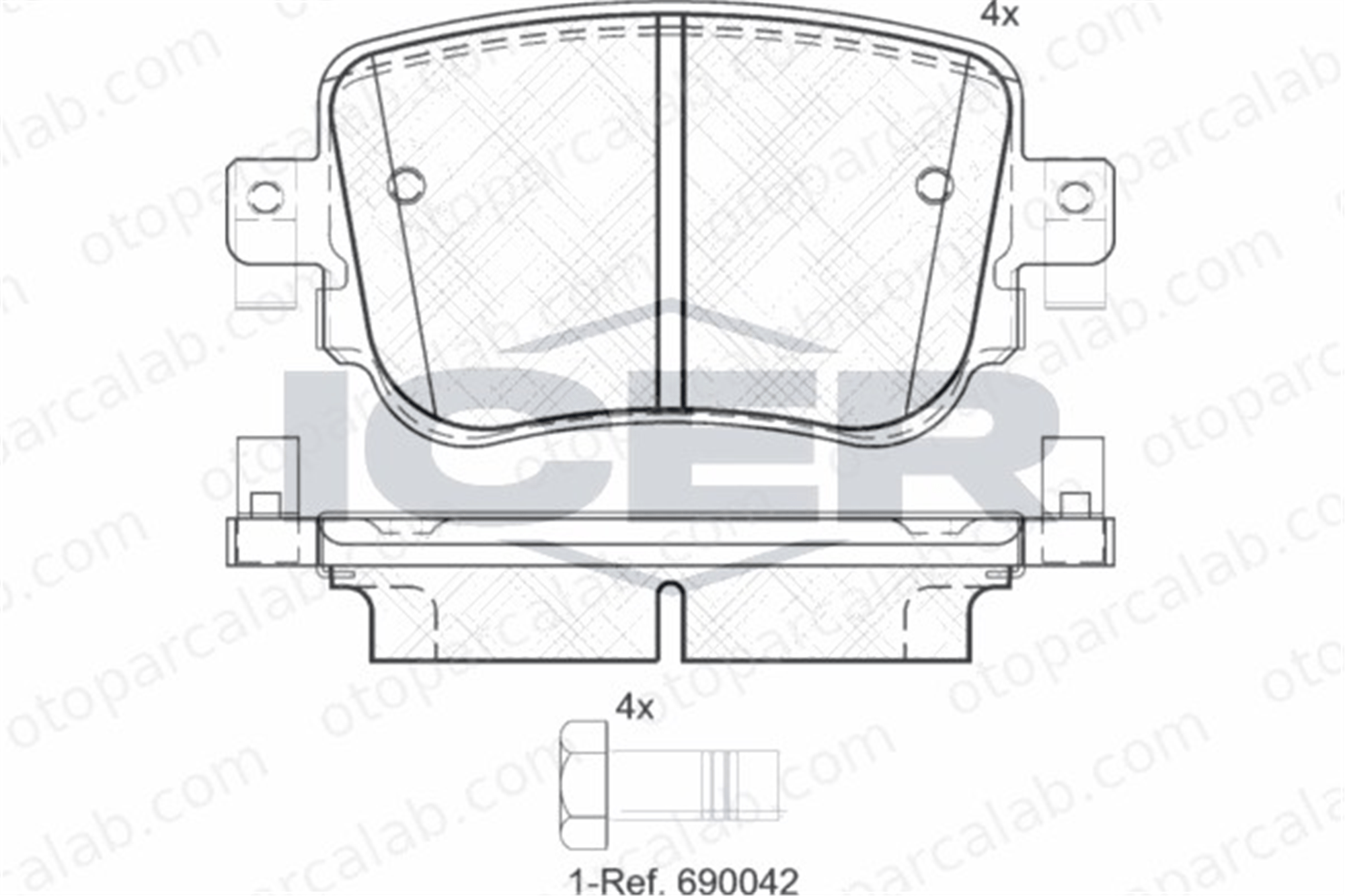 WONGA 27957 Fren Disk Balata Arka SEAT LEON ST LEON 5Q0698451F 5Q0698451B