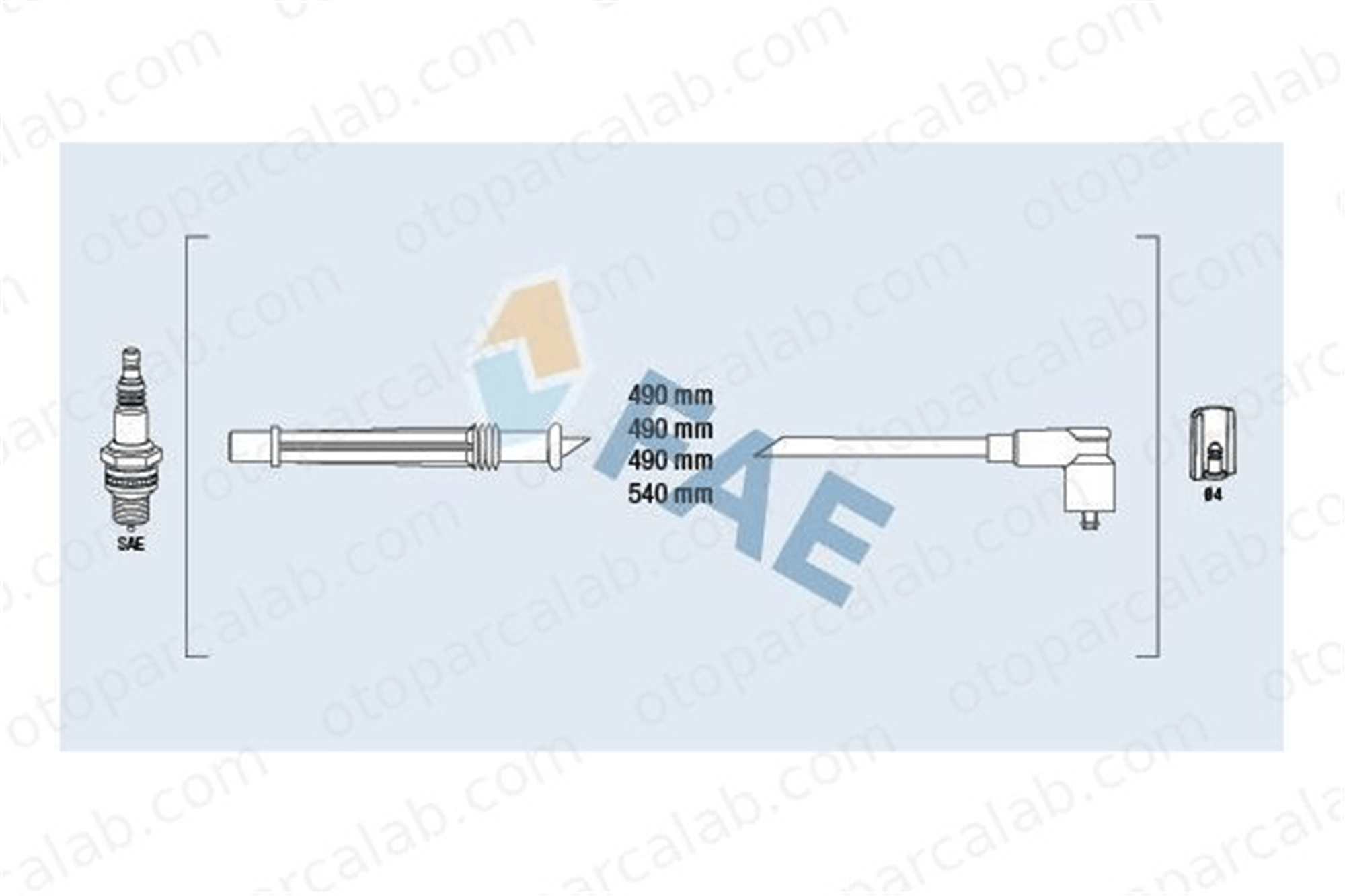 WORG R-7246 Buji Kablosu RENAULT CLIO III MODUS / GRAND MODUS 8200713680 8200486877