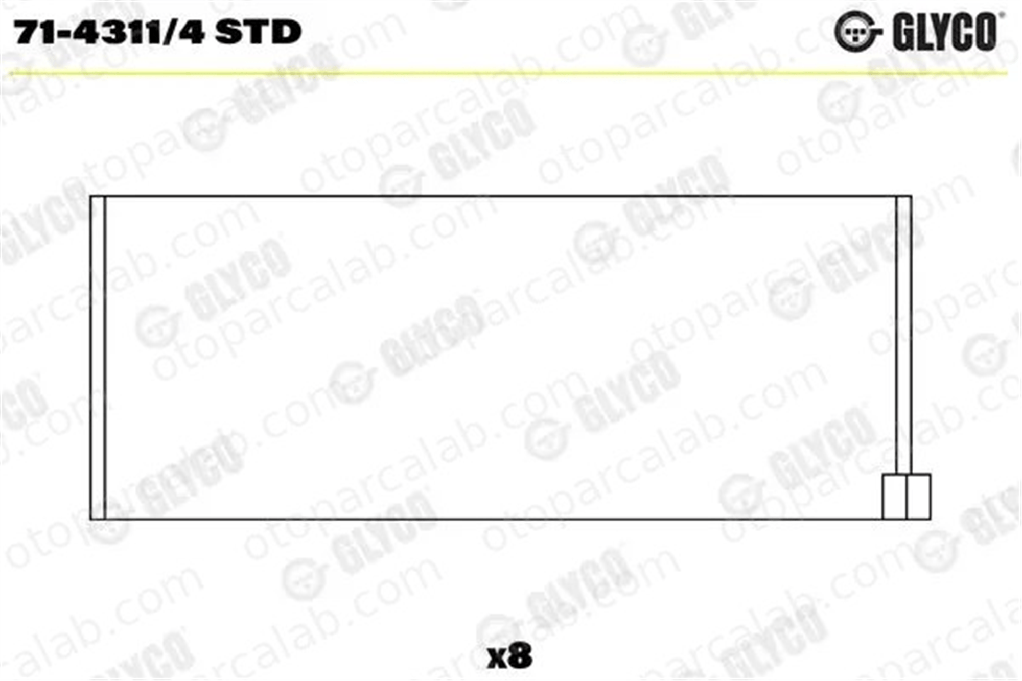 YENMAK 22-R3174-STD Kol Yatak (STD) RENAULT 19 II Chamade 19 I 7701349569 32828