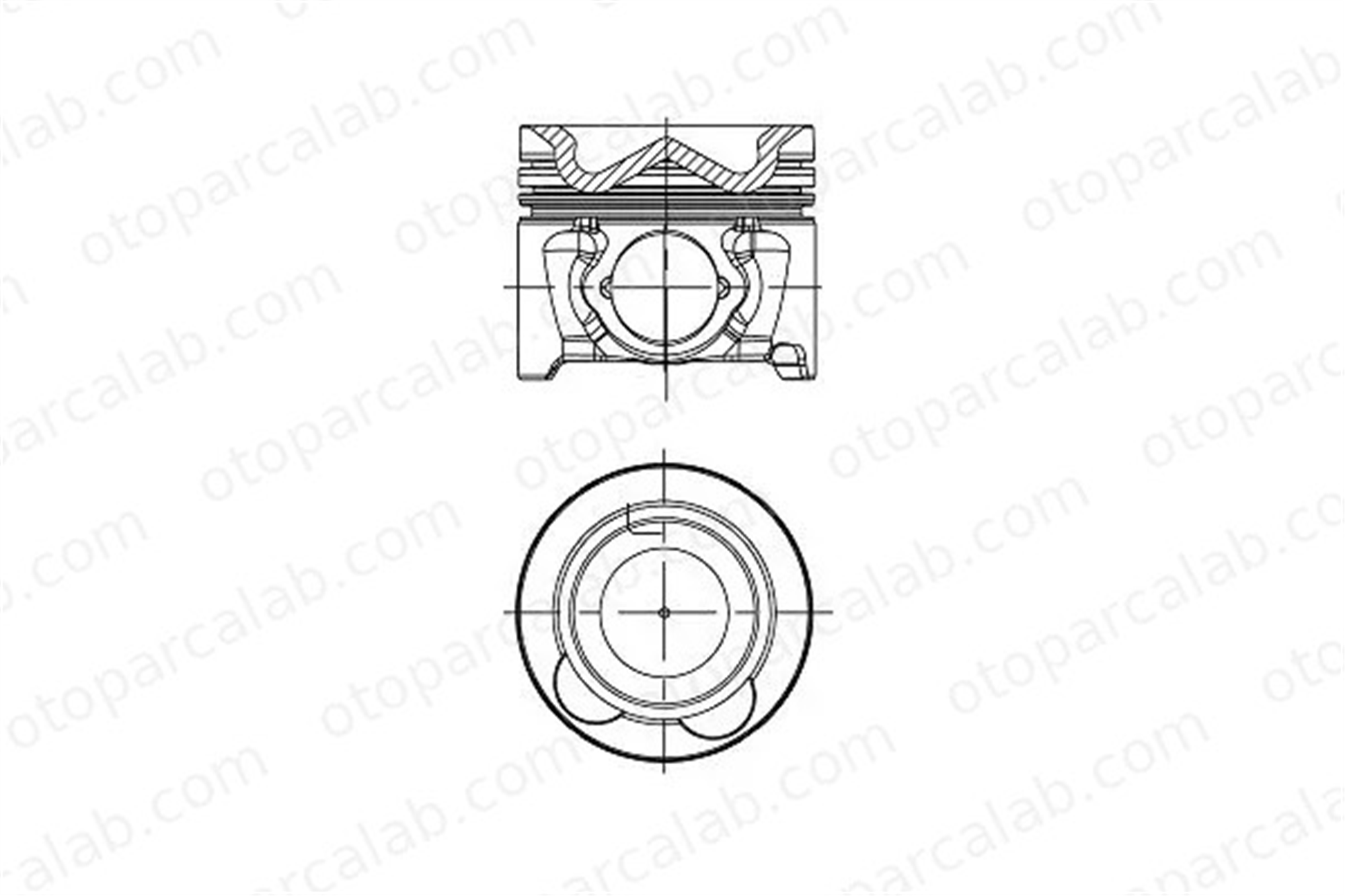 YENMAK 31-03016-000 Piston (77.70MM-STD) HYUNDAI i40 I i40 I CW 234A0 2A920