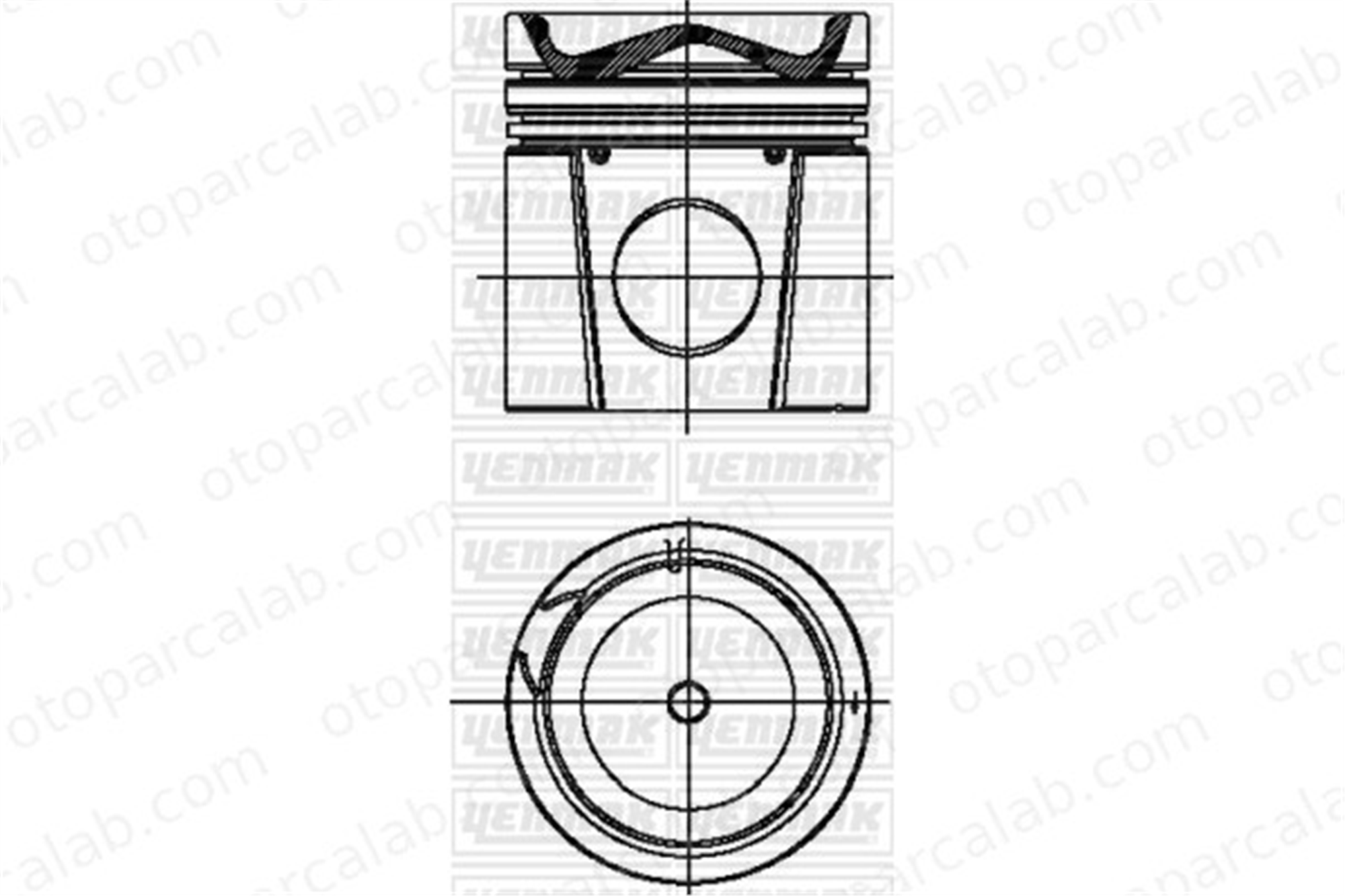 YENMAK 31-03034-000 Piston (130.00MM-STD) DAF XF II XD 1747549 1667606